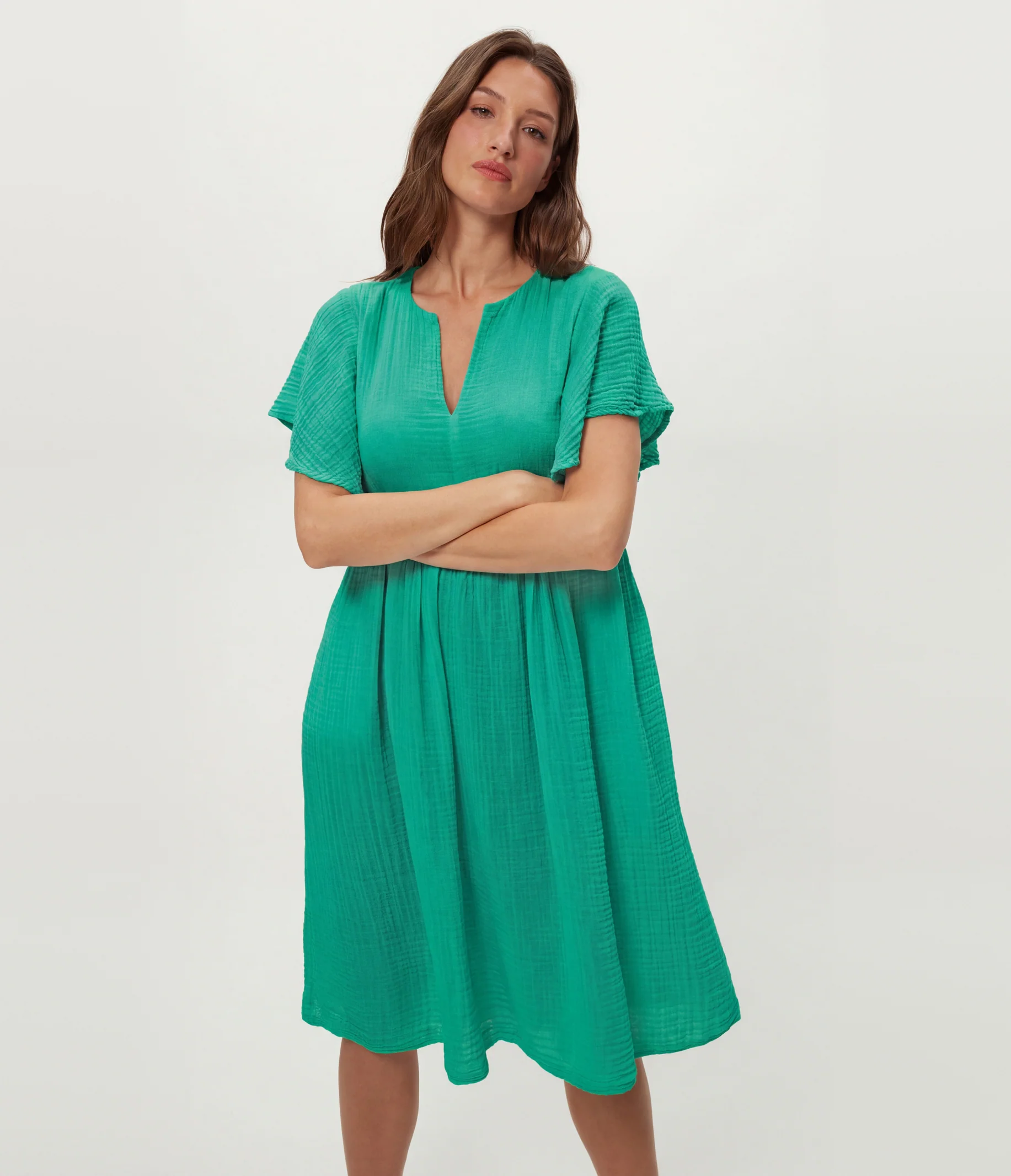 Madeline Flutter Sleeve Dress - Image 35