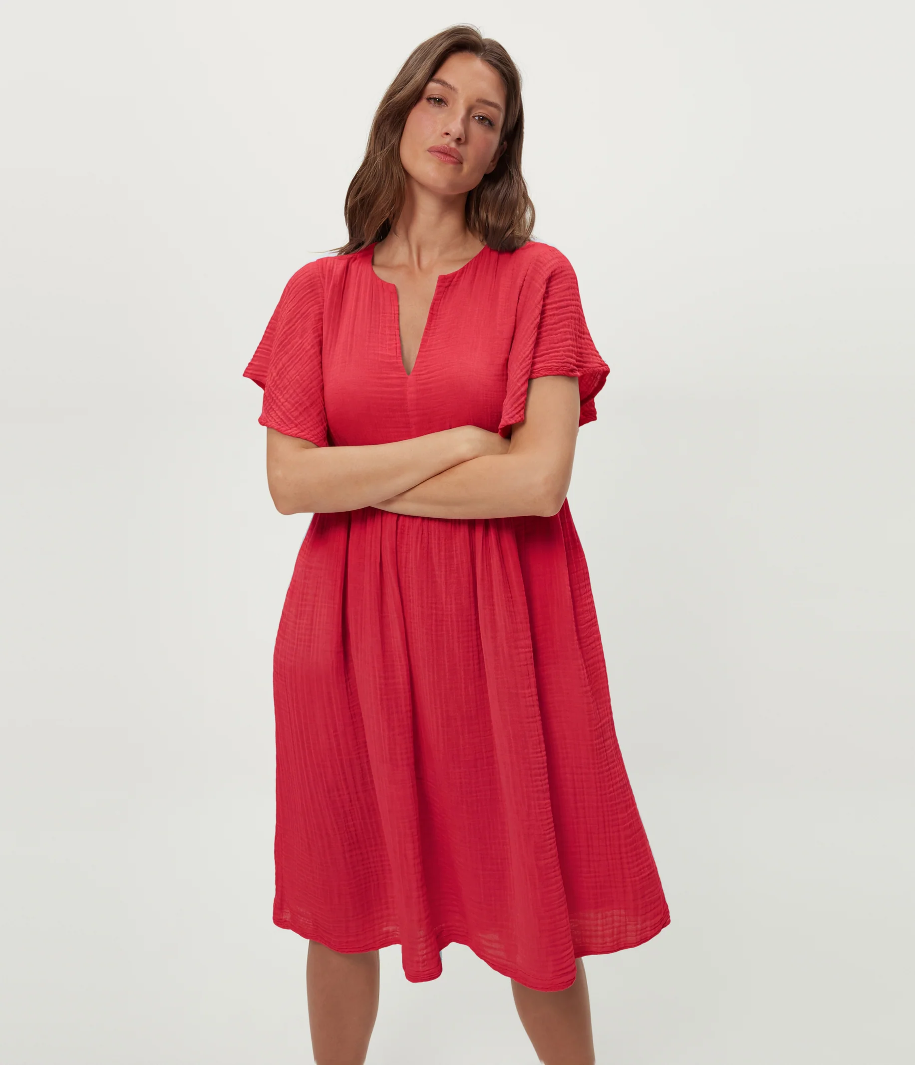 Madeline Flutter Sleeve Dress - Image 37