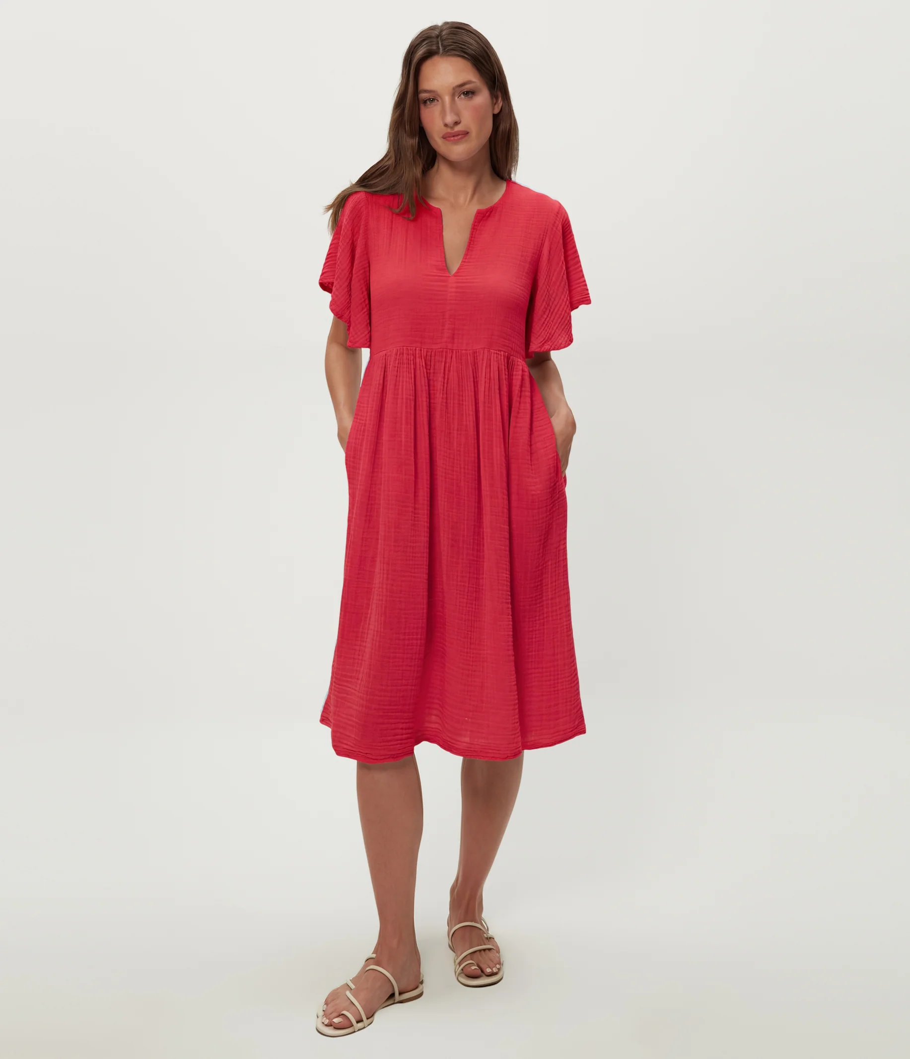 Madeline Flutter Sleeve Dress - Image 38