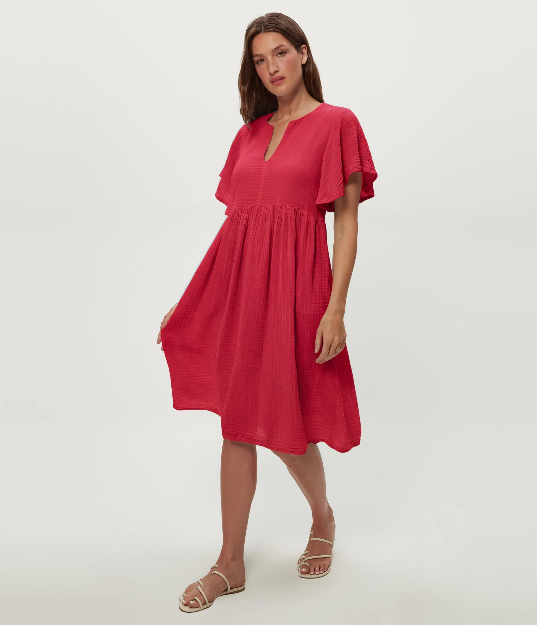 Madeline Flutter Sleeve Dress - Image 41