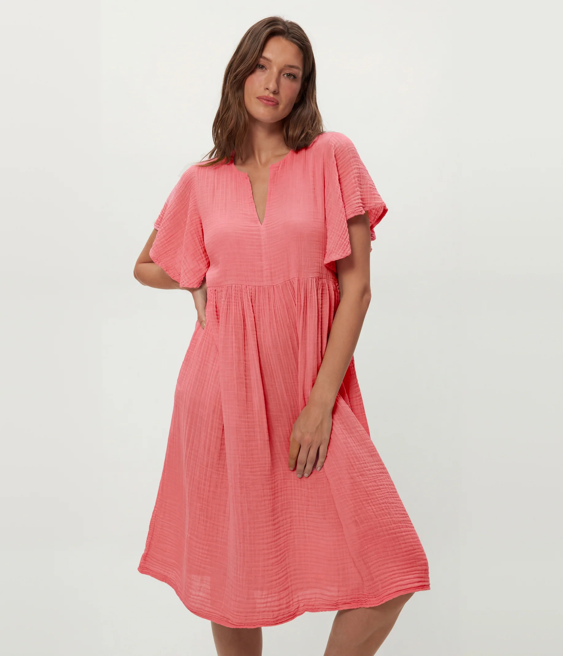 Madeline Flutter Sleeve Dress - Image 7