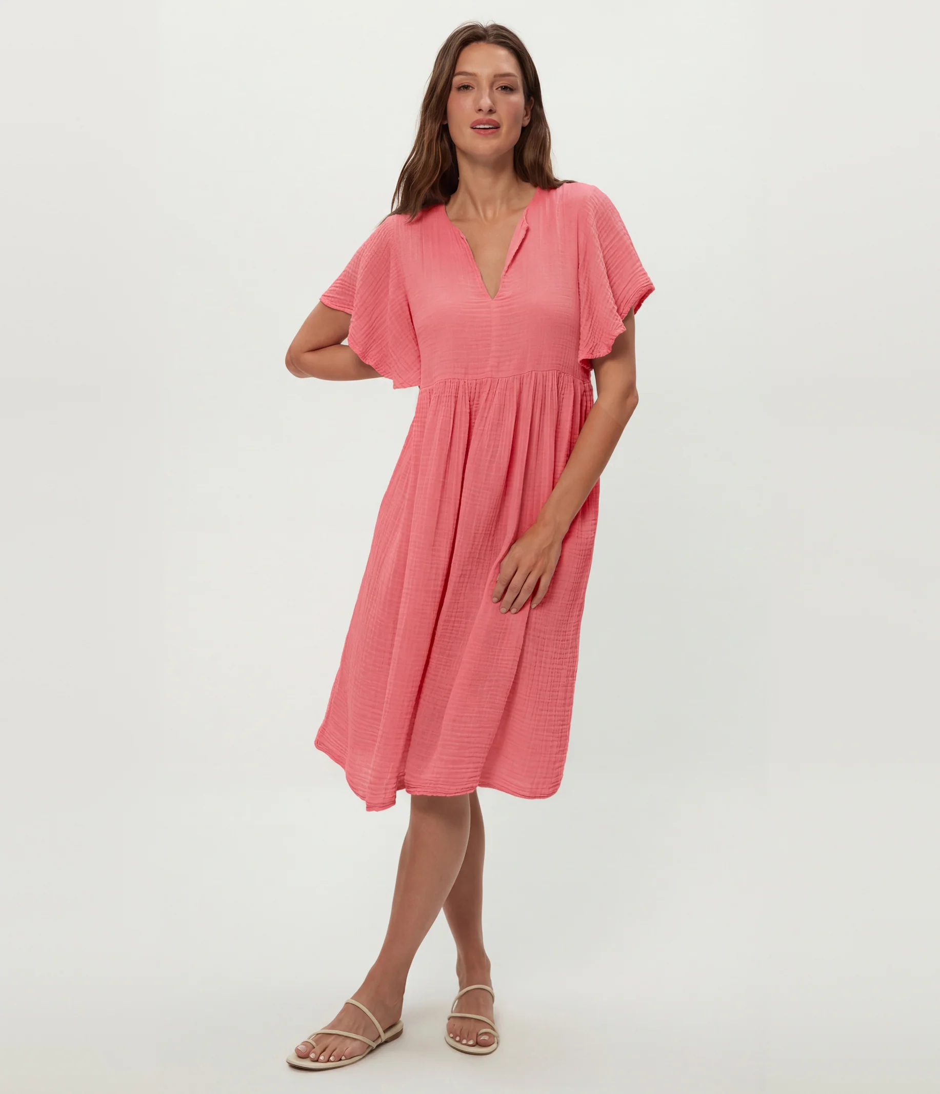 Madeline Flutter Sleeve Dress - Image 8