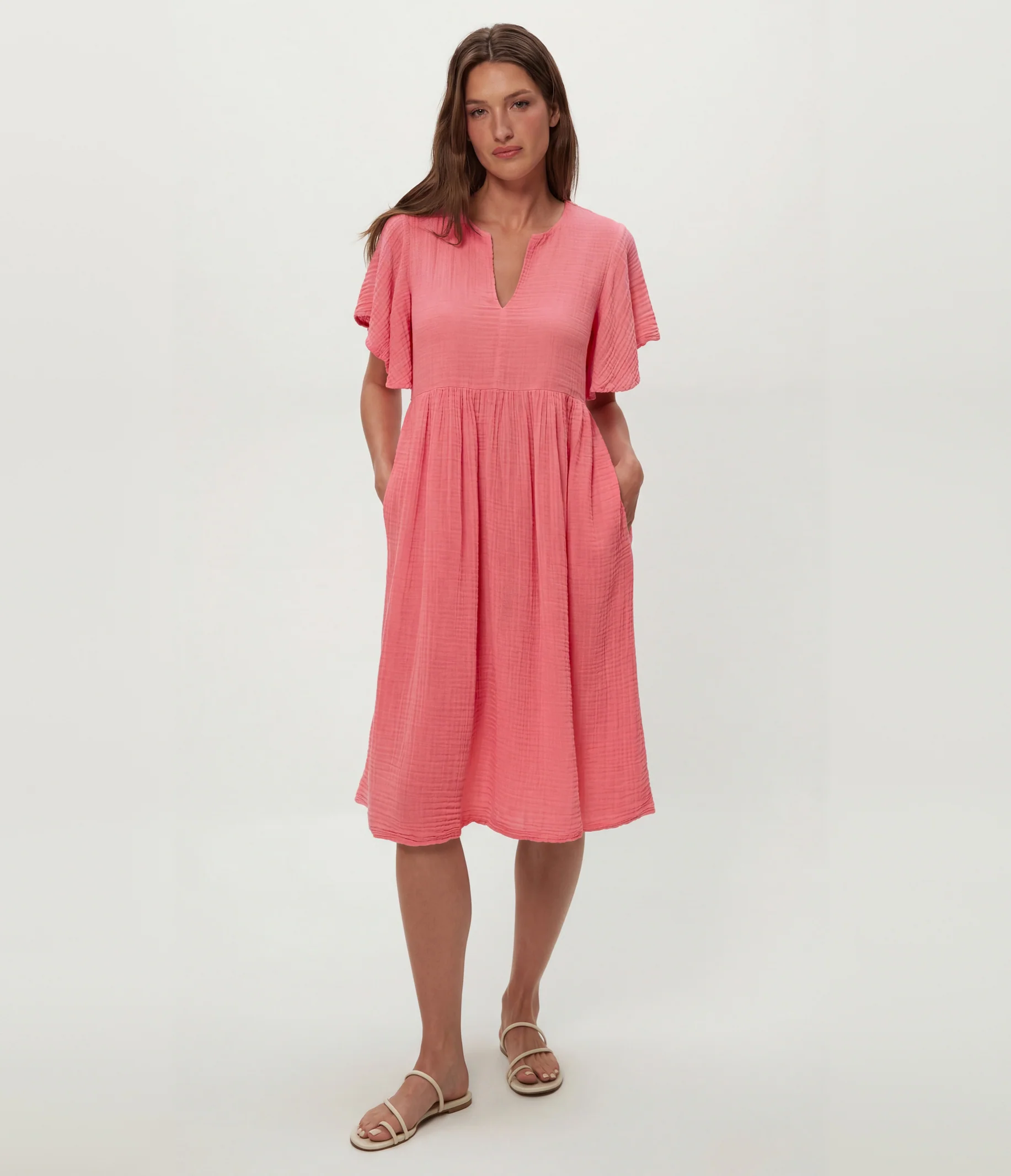 Madeline Flutter Sleeve Dress - Image 9