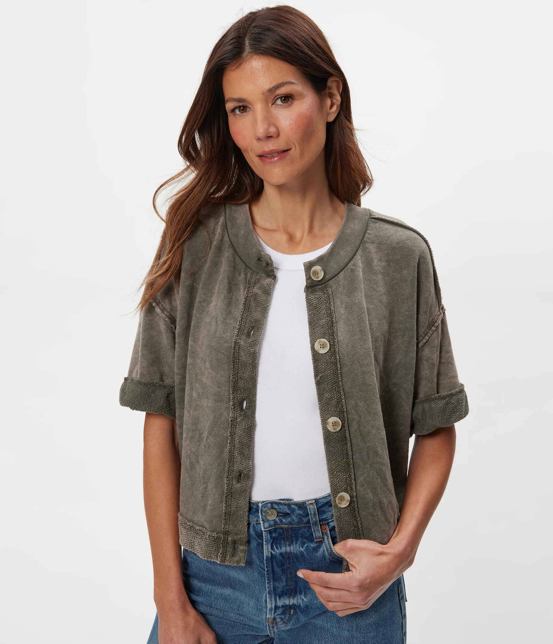 Marlow Mineral Wash Cardigan - Image 2