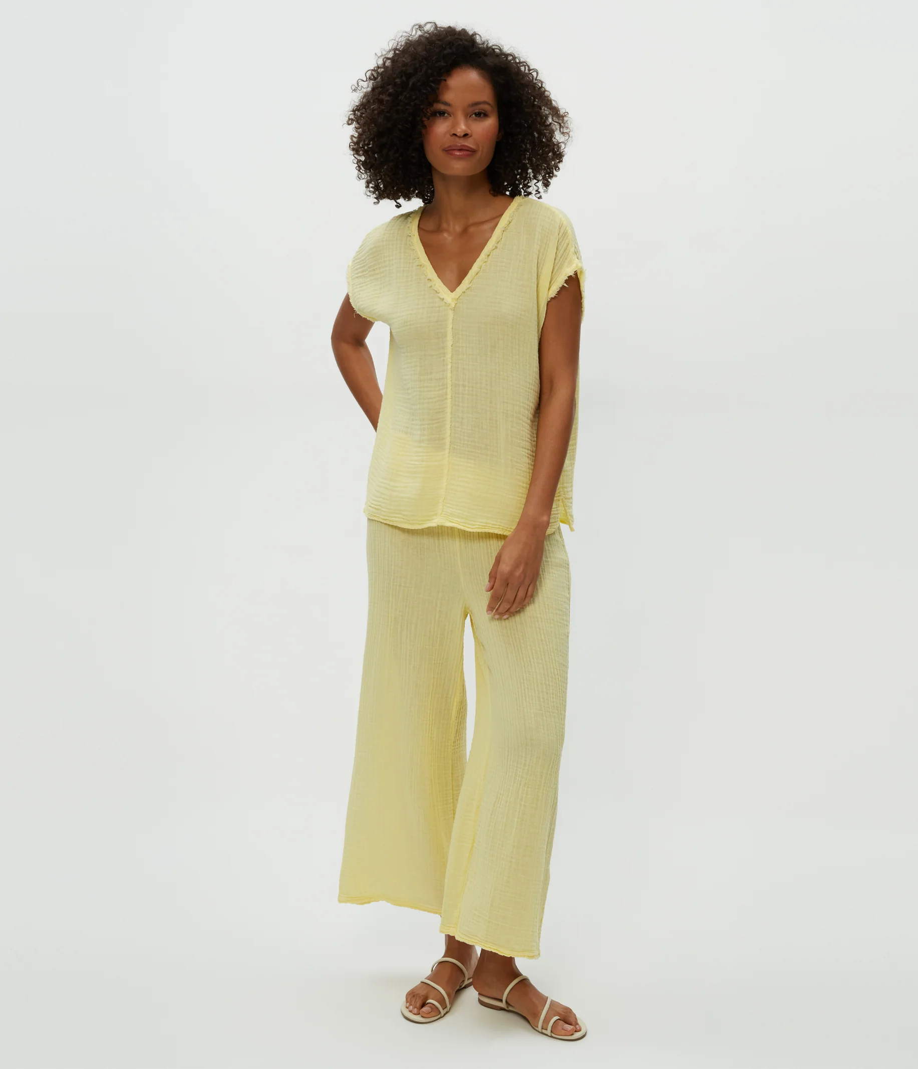 Medina Cropped Gauze Pant - Image 33