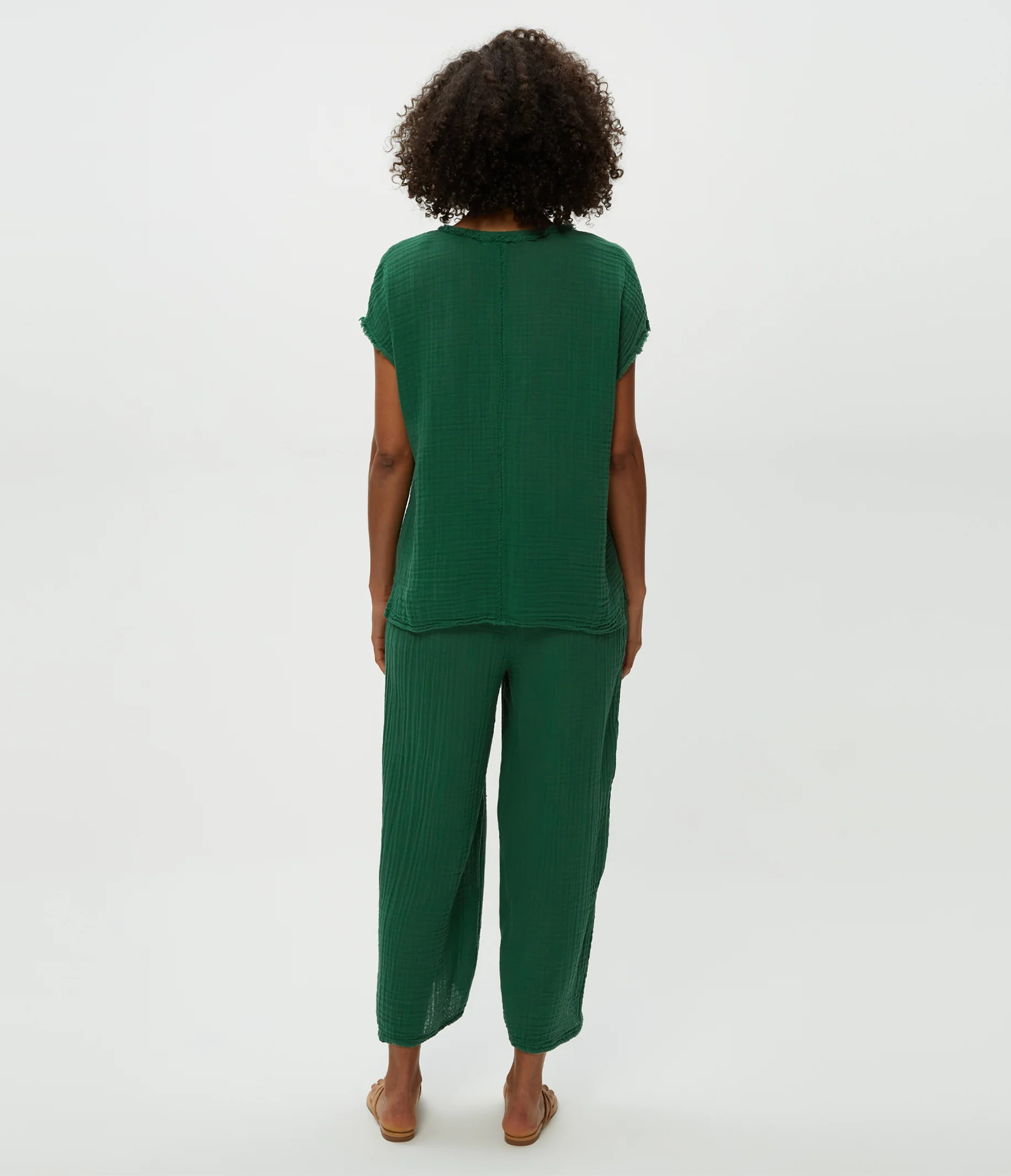Medina Cropped Gauze Pant - Image 45
