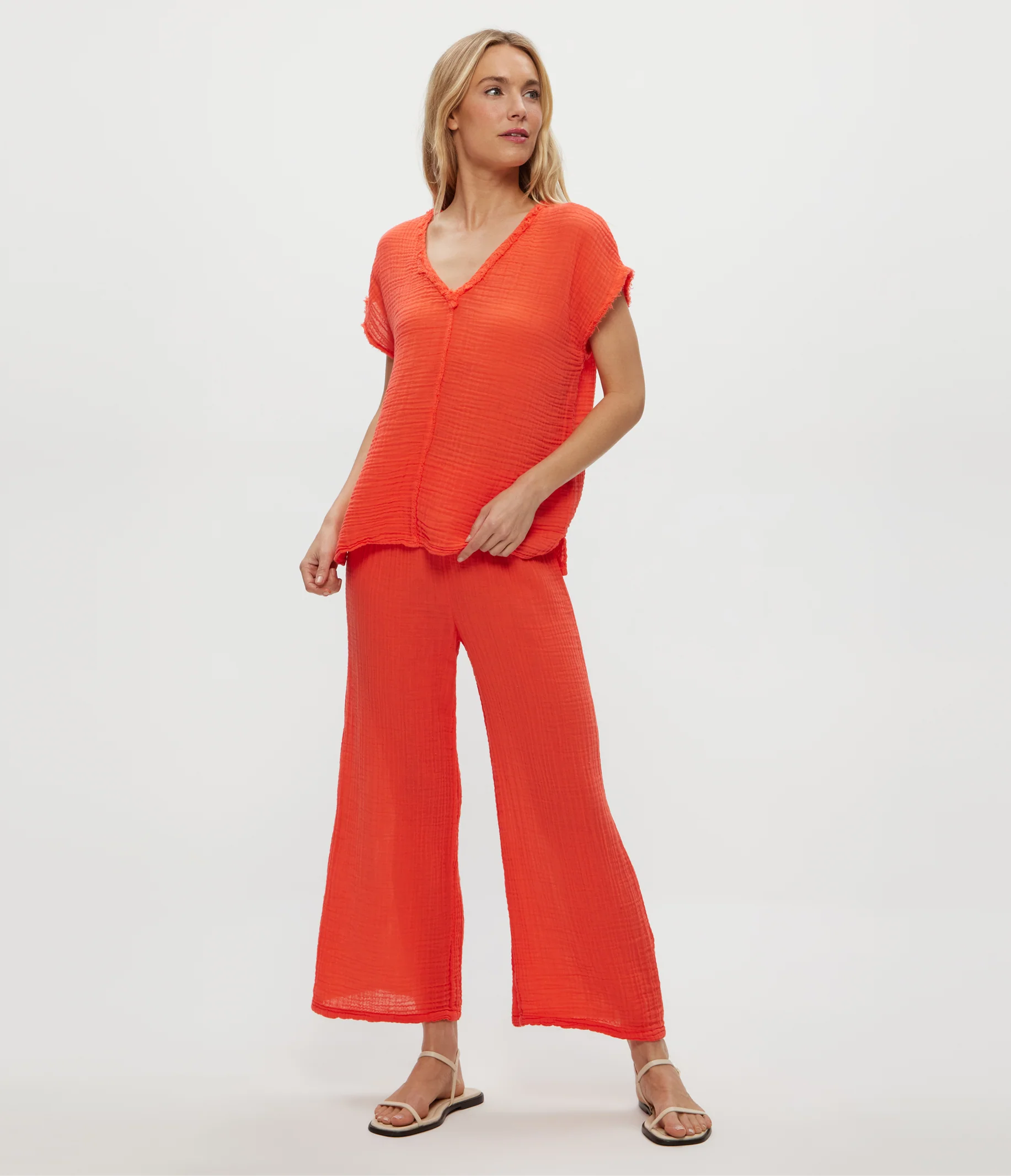 Medina Cropped Gauze Pant - Image 47