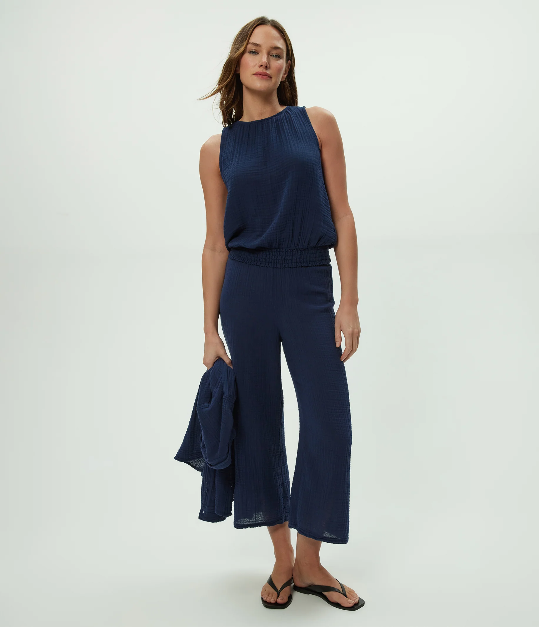 Medina Cropped Gauze Pant - Image 5