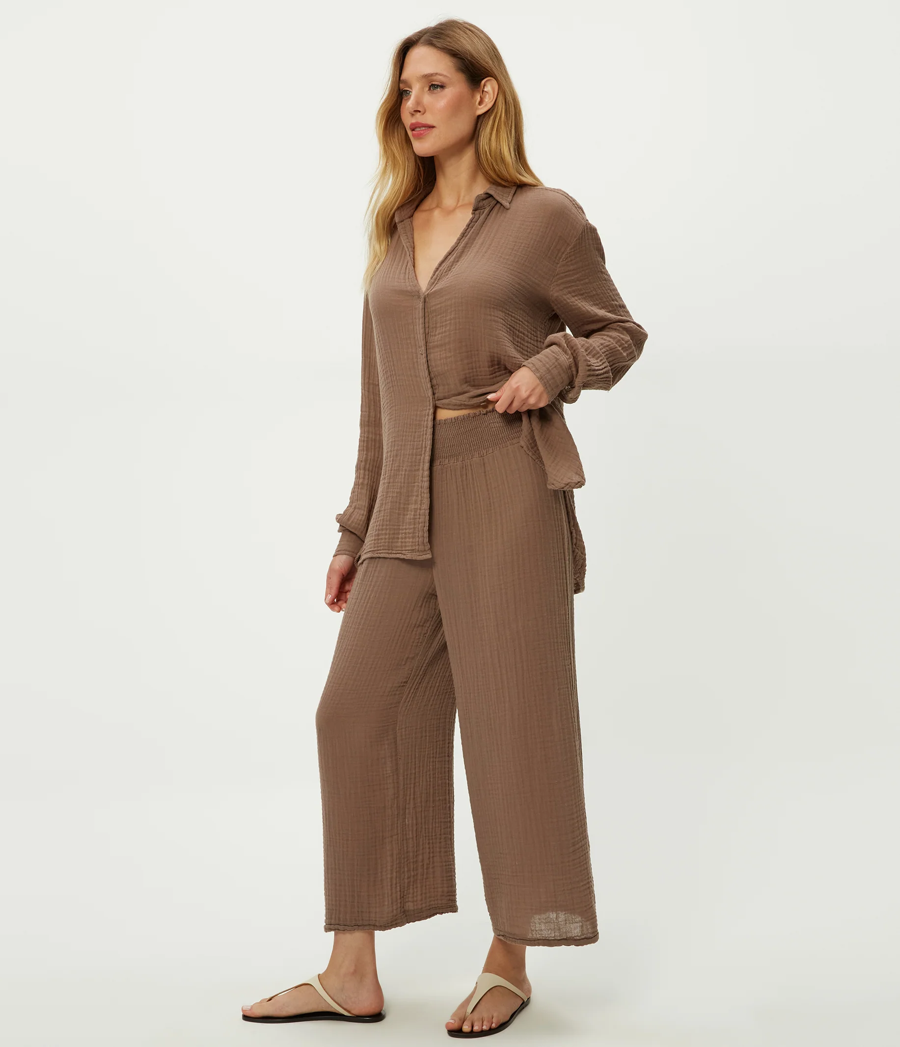 Medina Cropped Gauze Pant - Image 63
