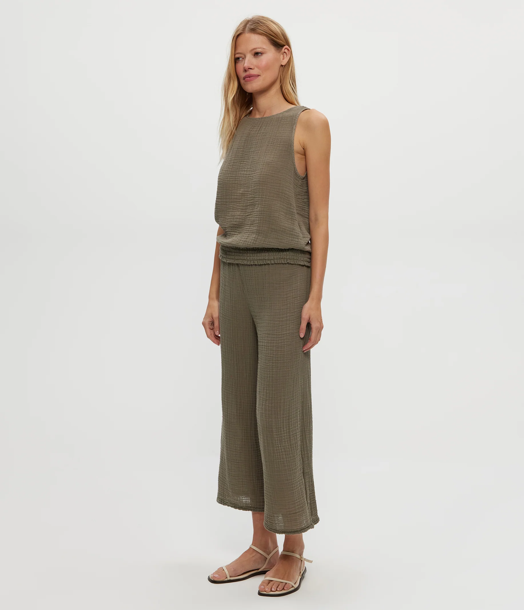 Medina Cropped Gauze Pant - Image 79