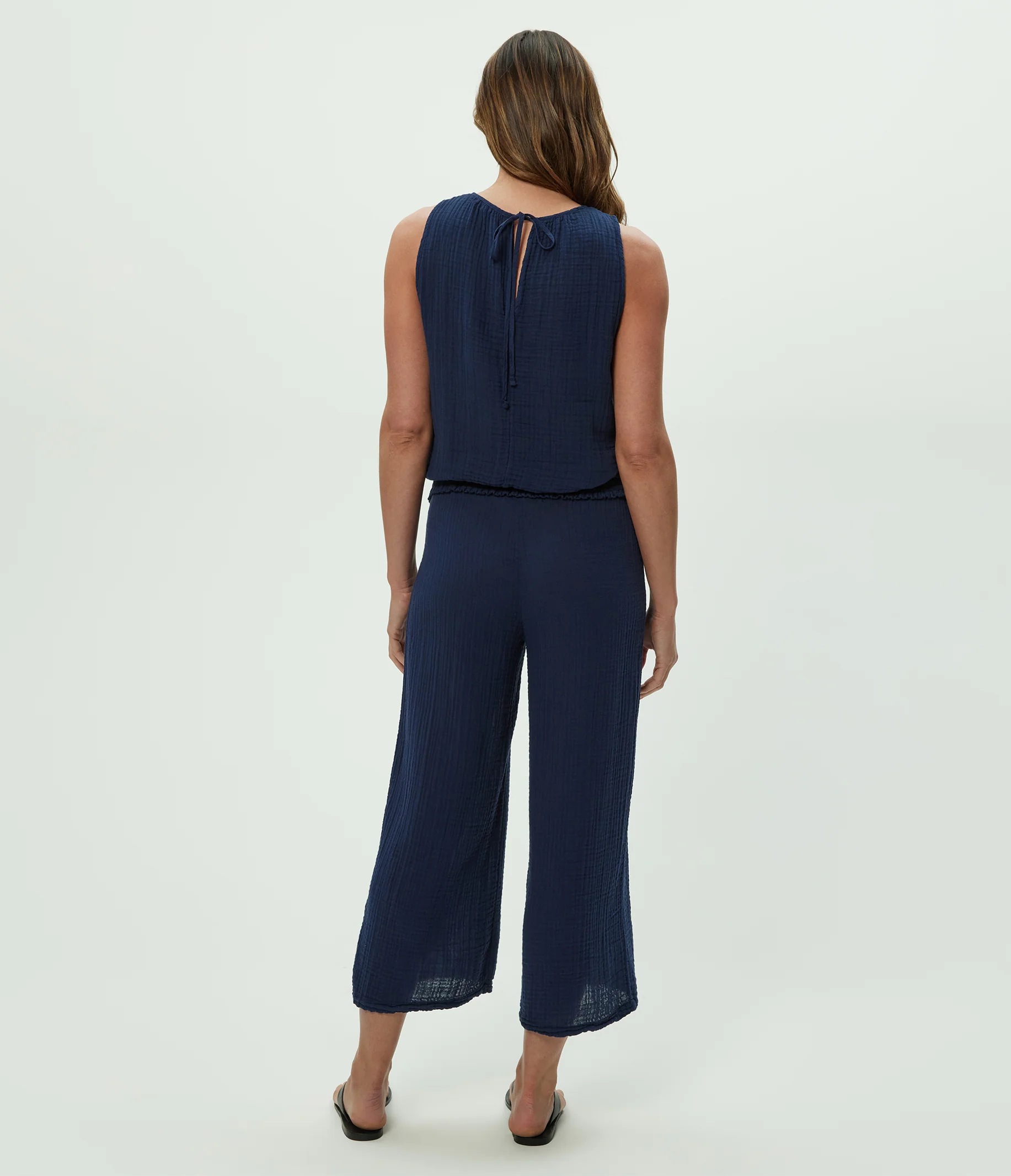 Medina Cropped Gauze Pant - Image 8