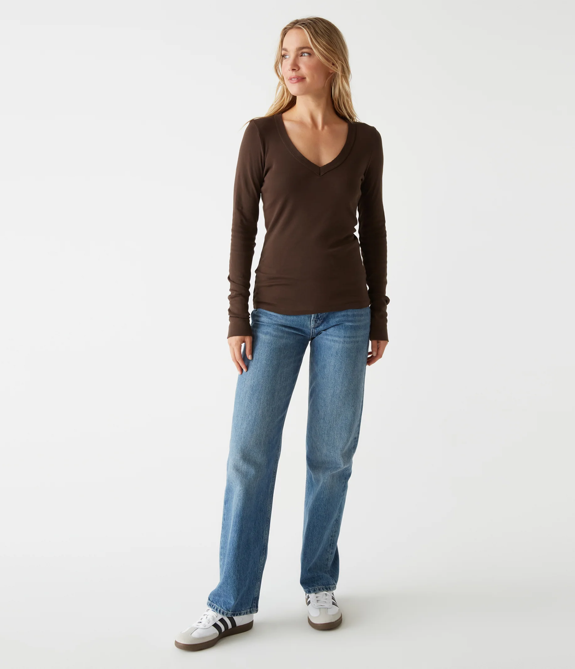 Molly Supima V-Neck Tee - Image 34