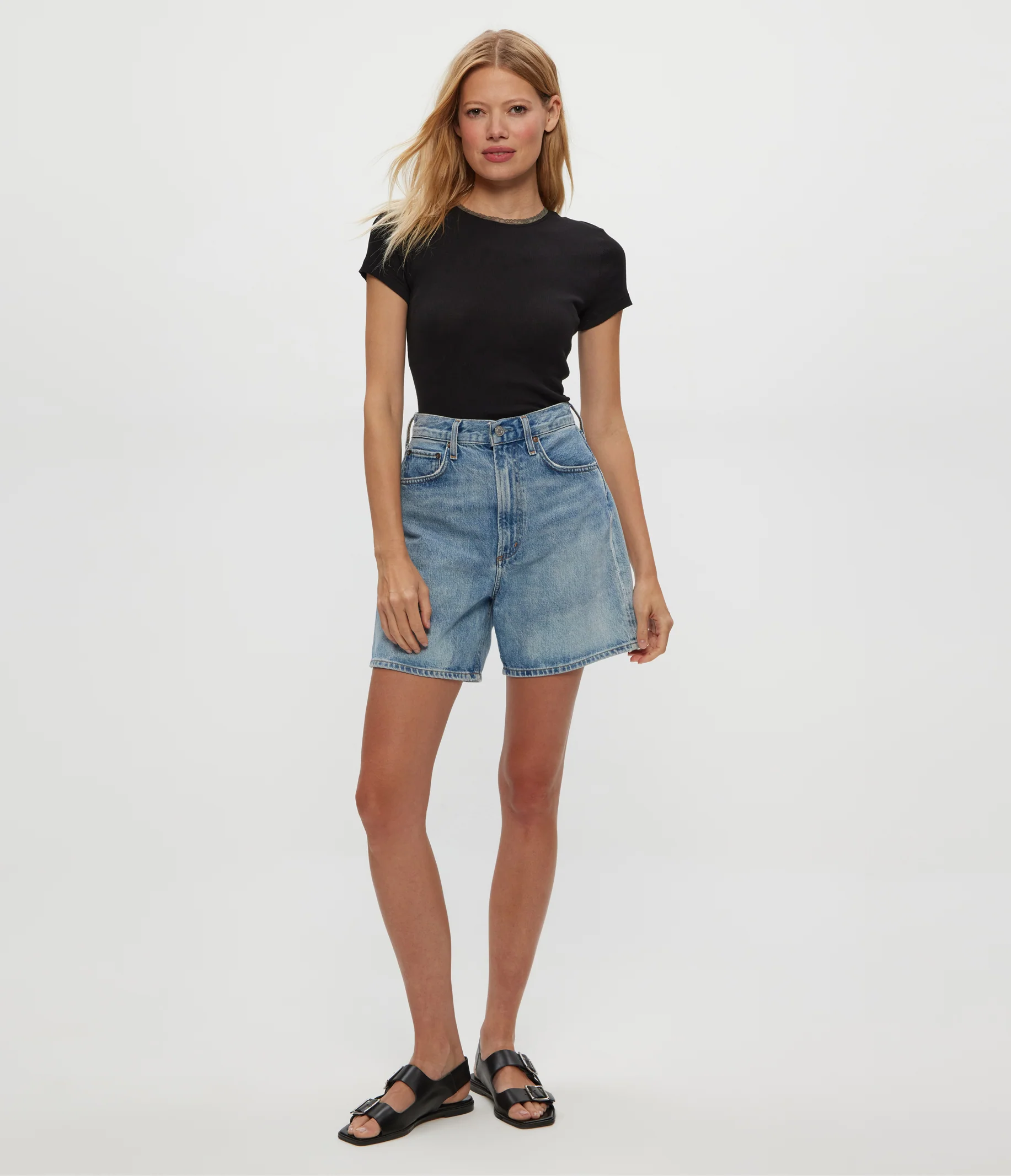 Paisley Supima Rib Lace Tee - Image 22