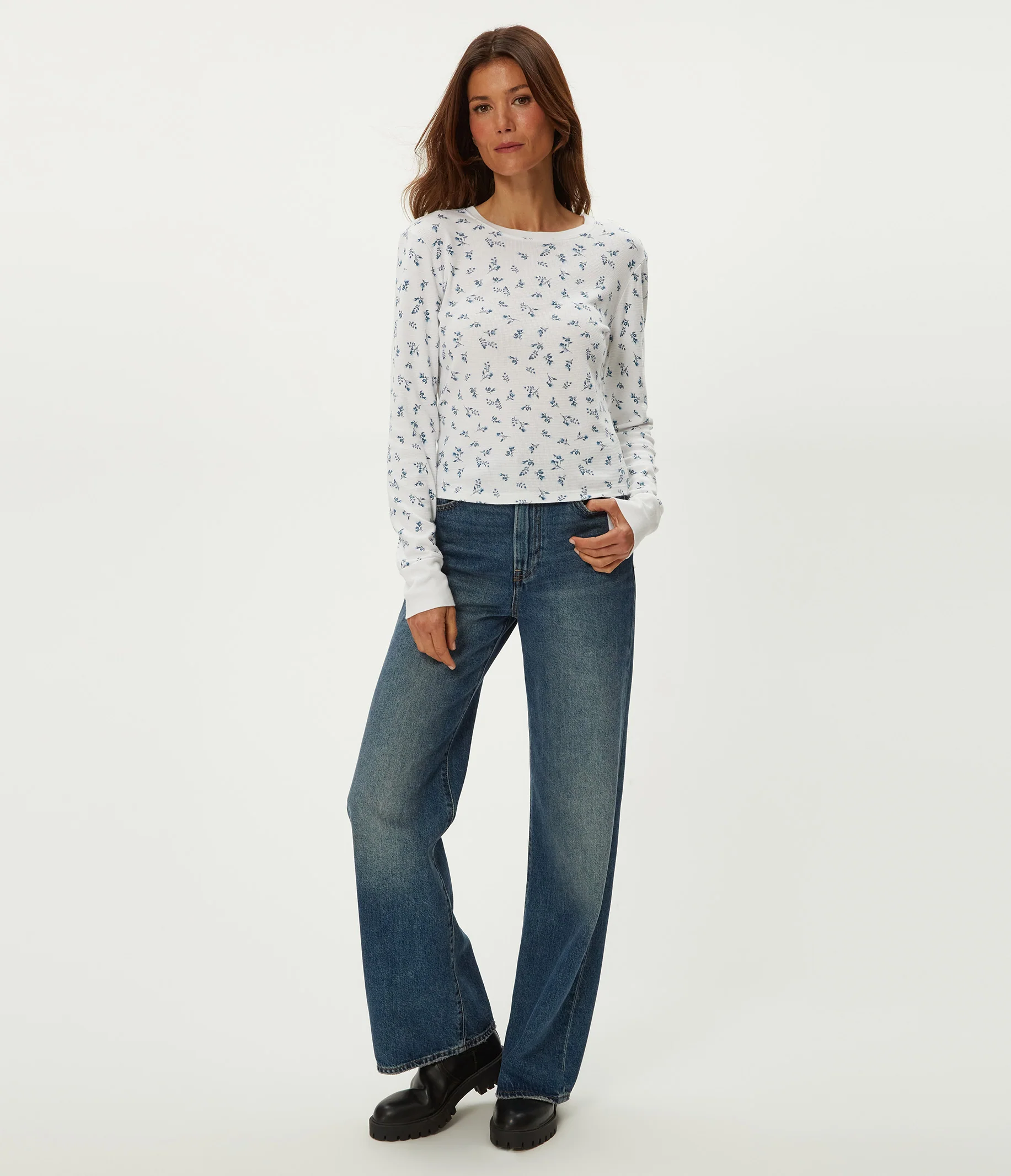 Palmer Printed Cropped Tee - Image 14
