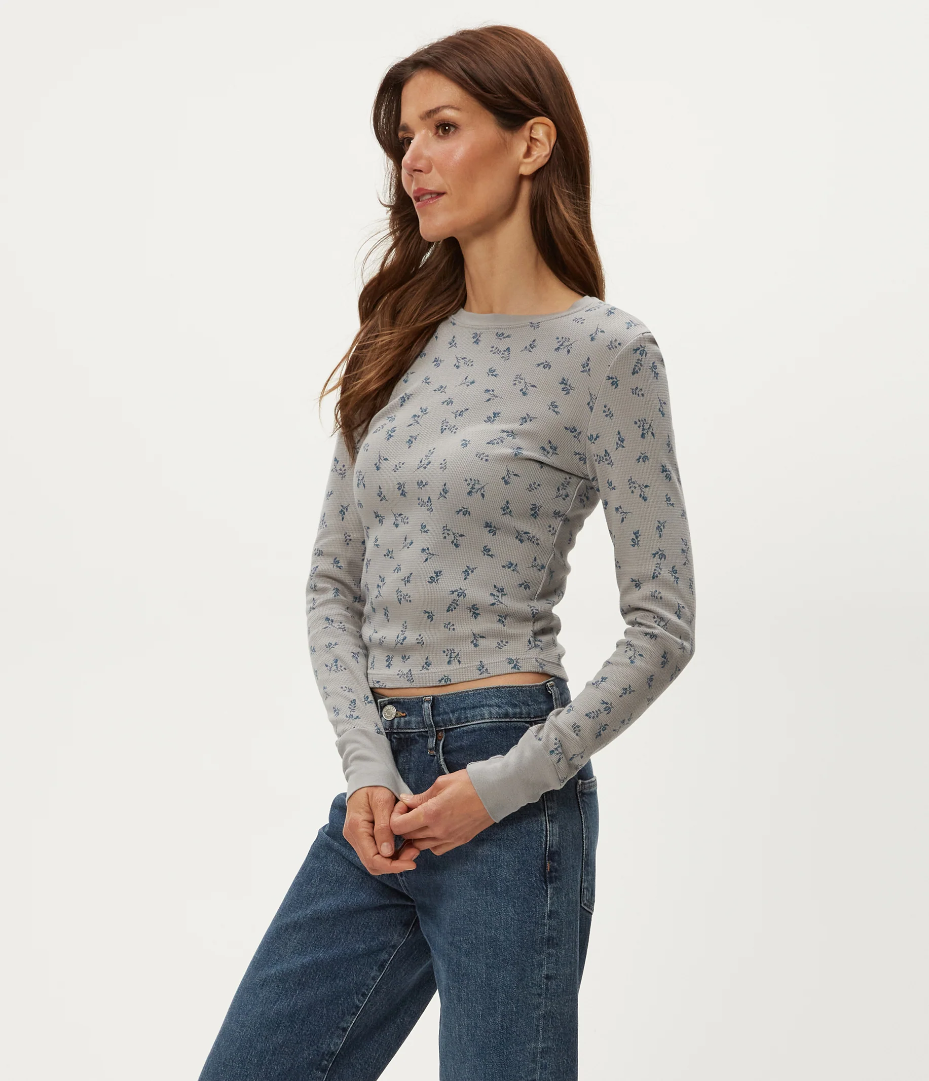 Palmer Printed Cropped Tee - Image 3
