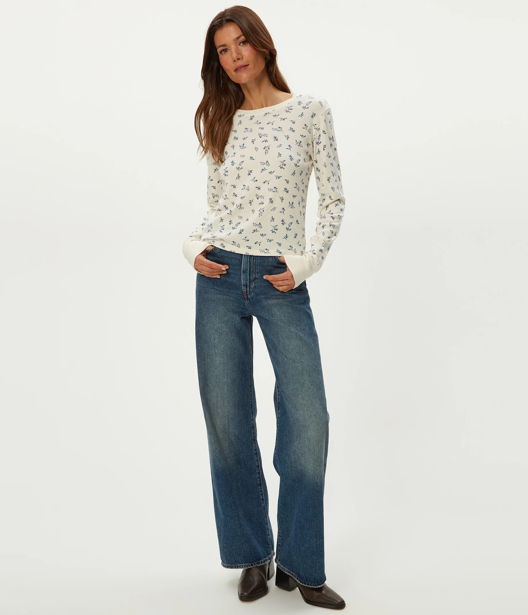 Palmer Printed Cropped Tee - Image 6
