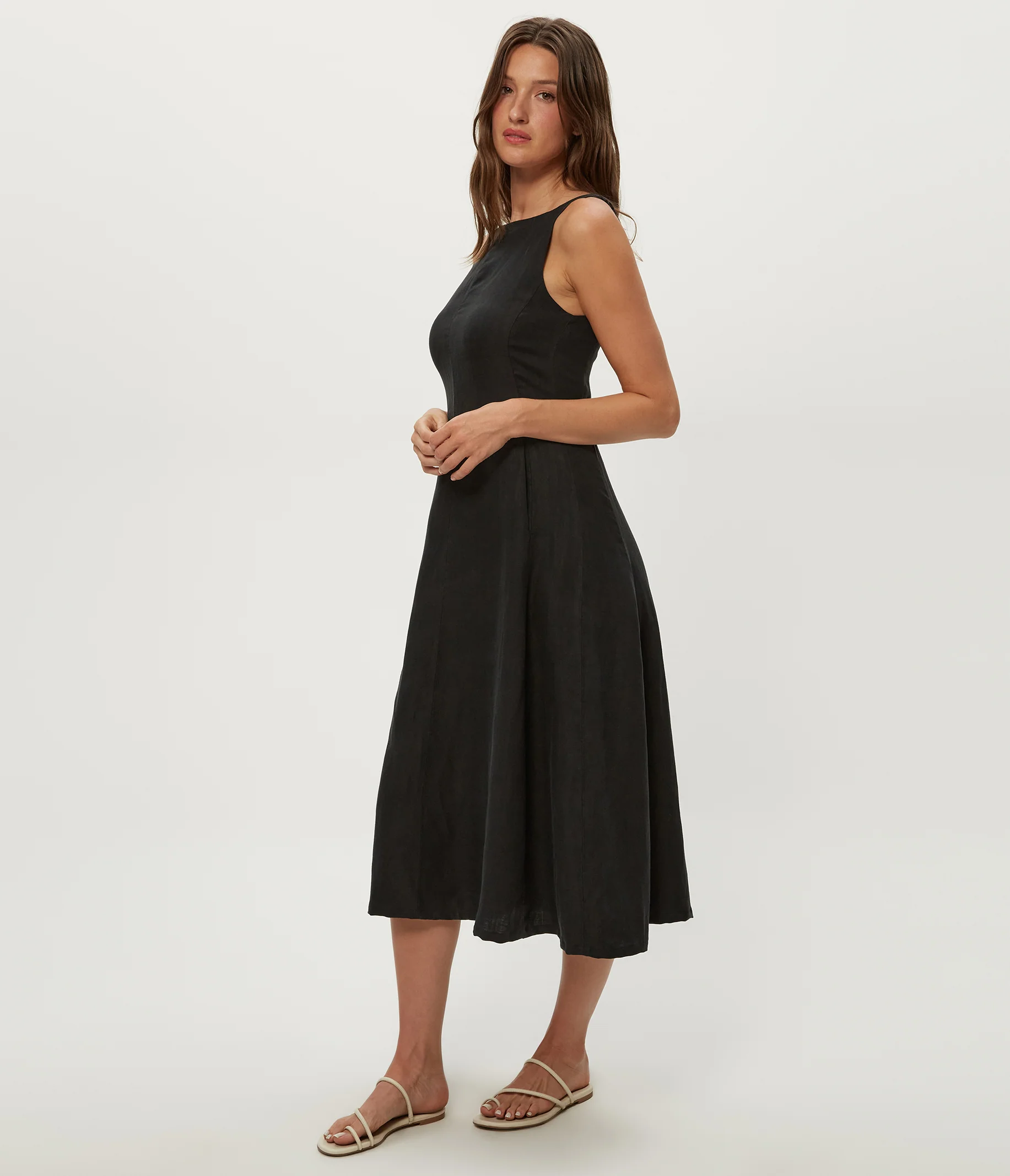 Palmira Linen Midi Dress - Image 14