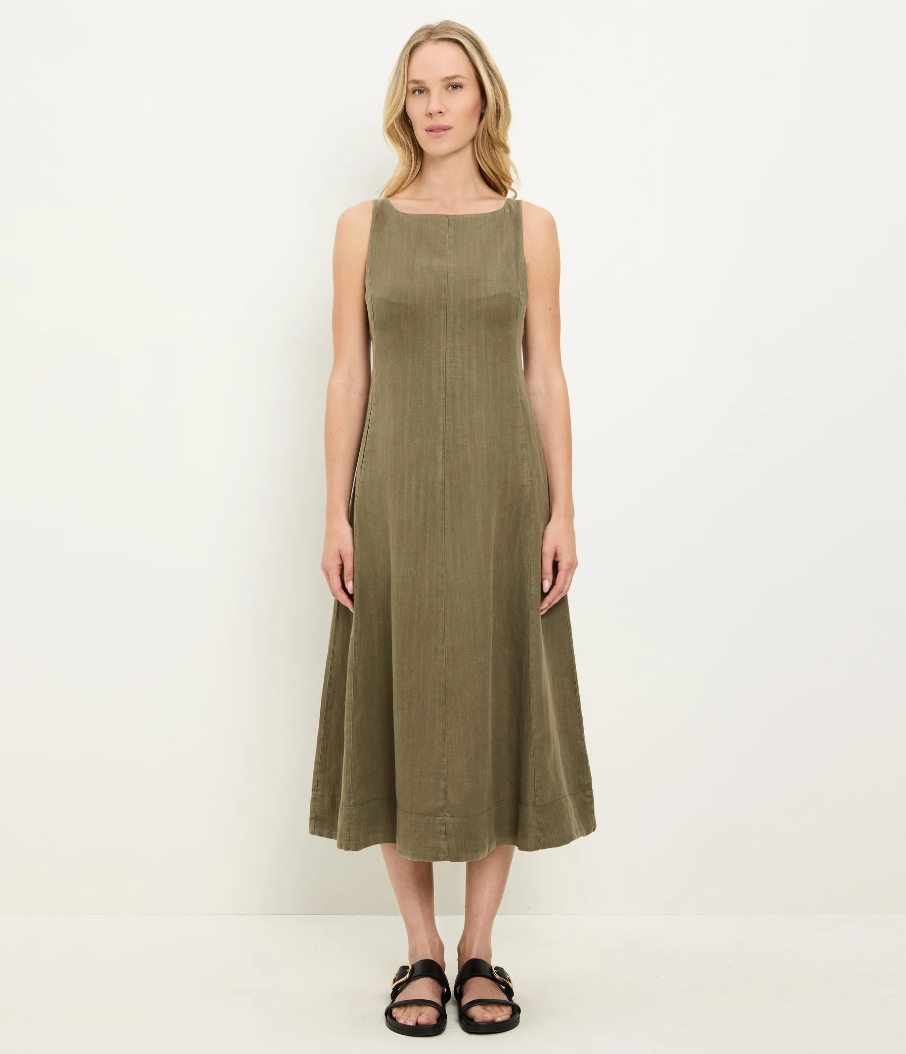 Palmira Linen Midi Dress - Image 19
