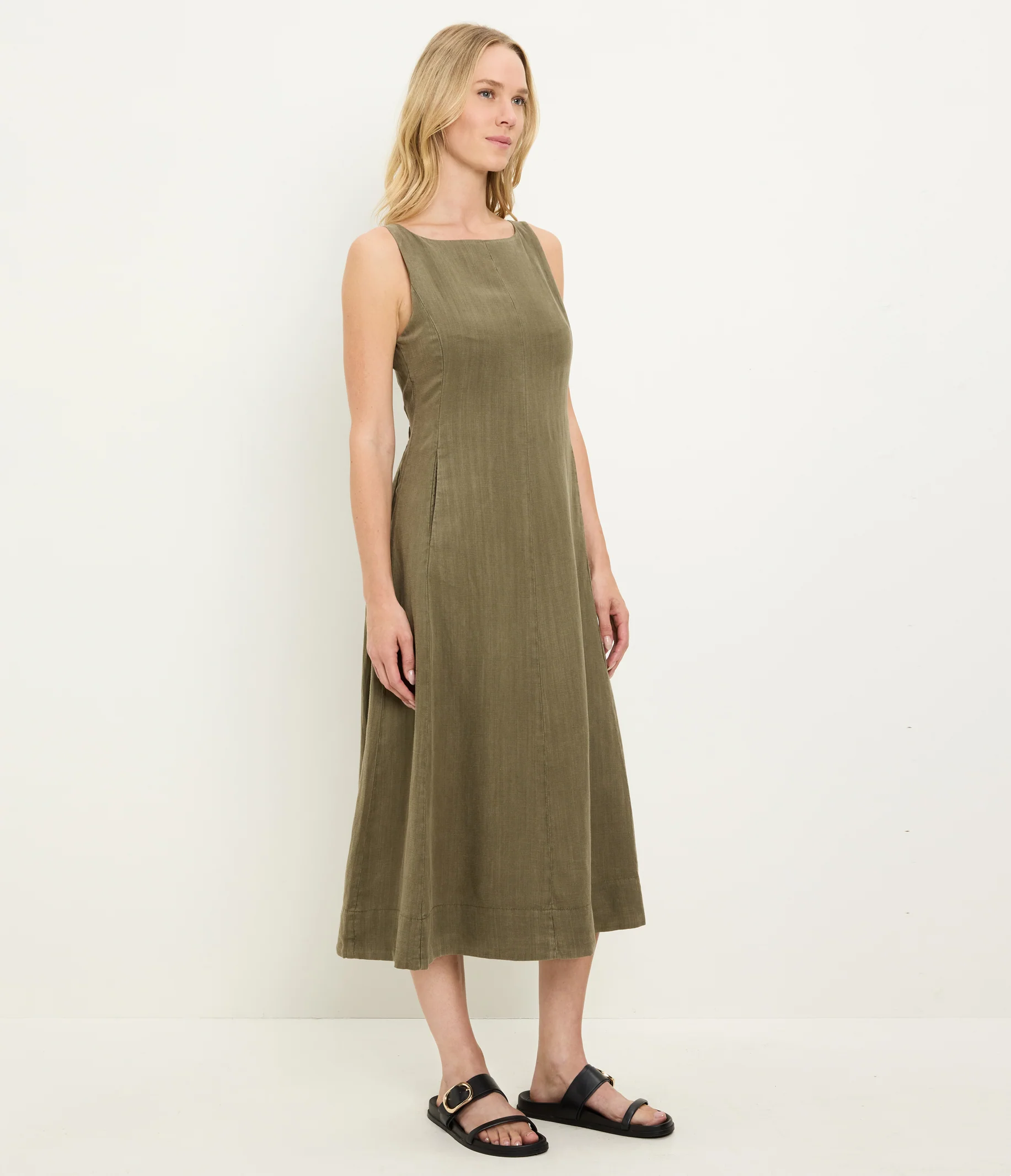Palmira Linen Midi Dress - Image 20
