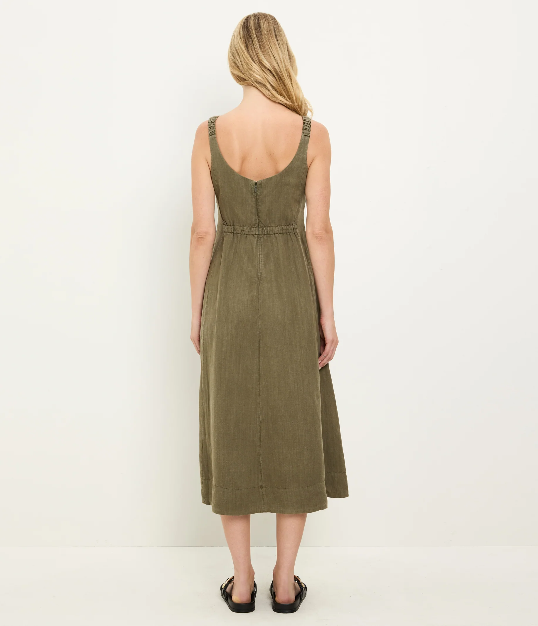 Palmira Linen Midi Dress - Image 21