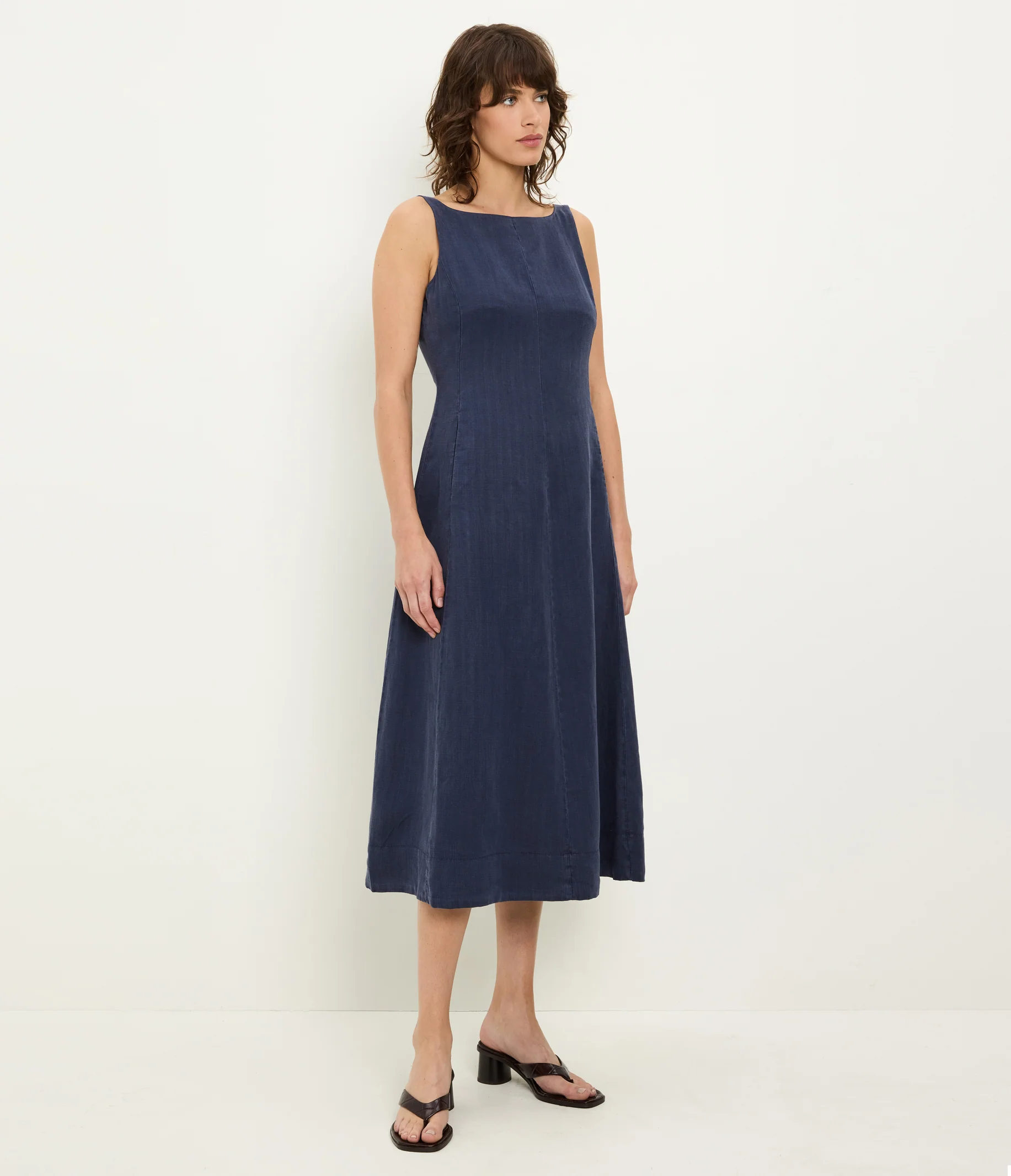 Palmira Linen Midi Dress - Image 25