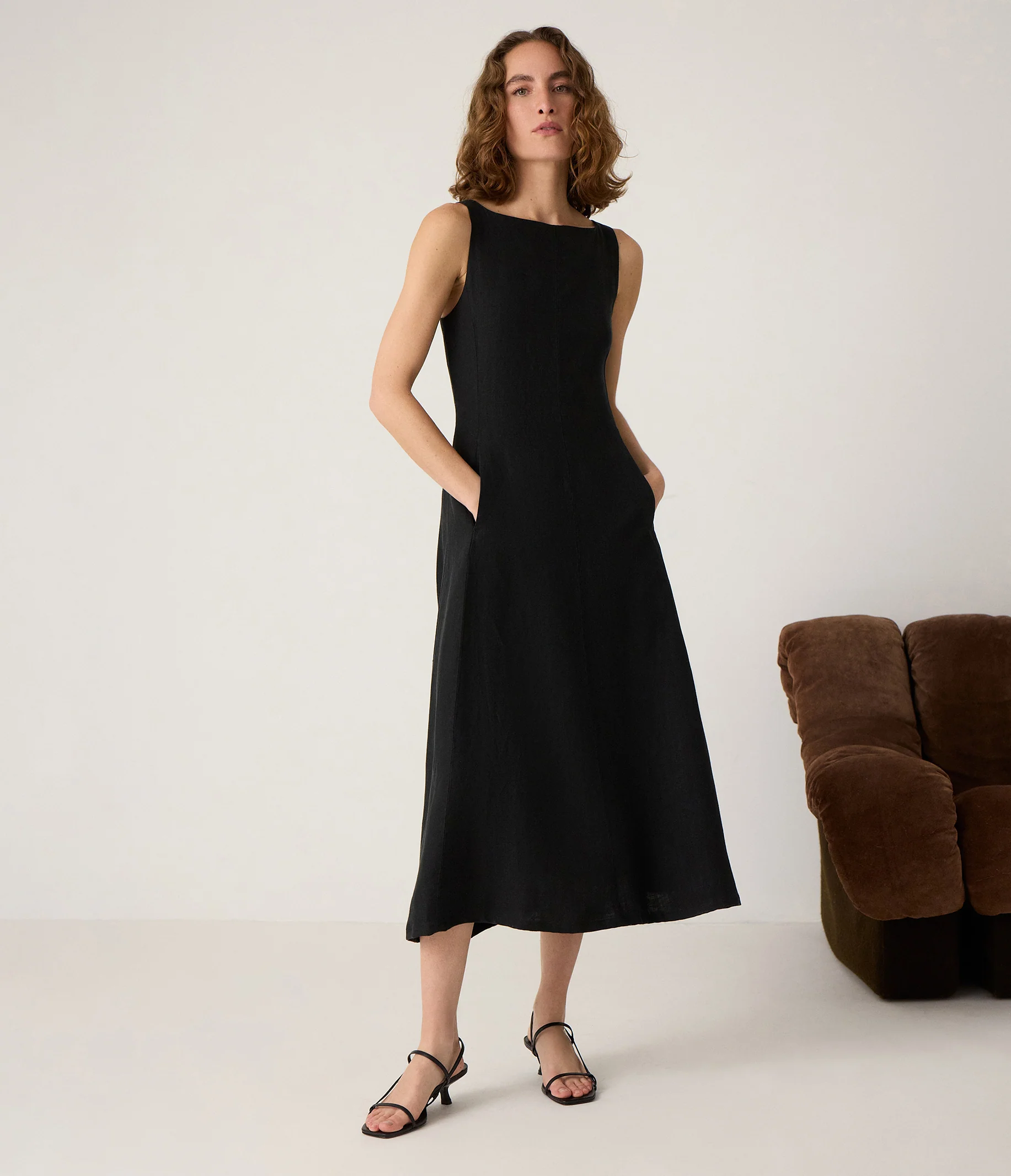 Palmira Linen Midi Dress - Image 27
