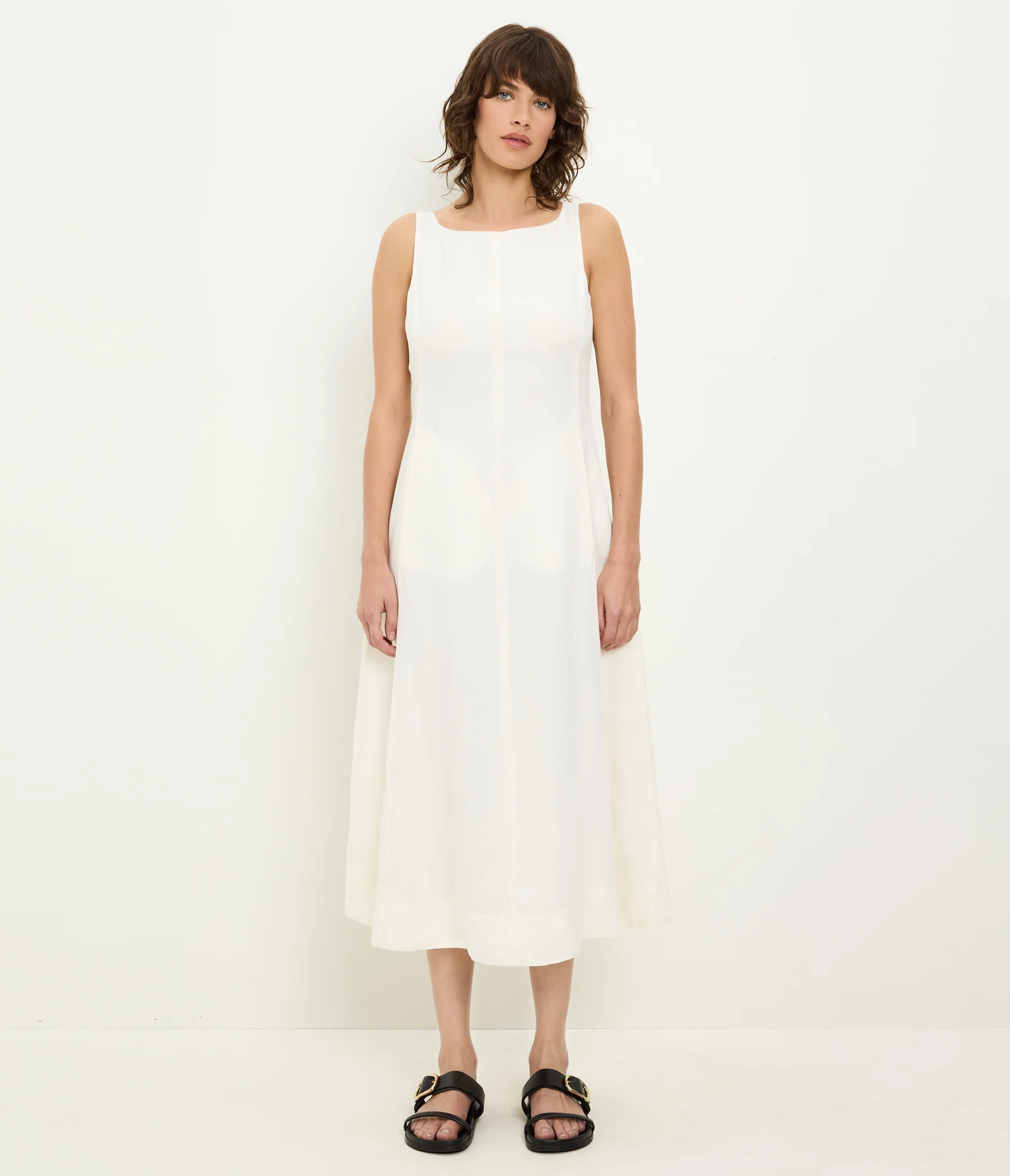 Palmira Linen Midi Dress - Image 4