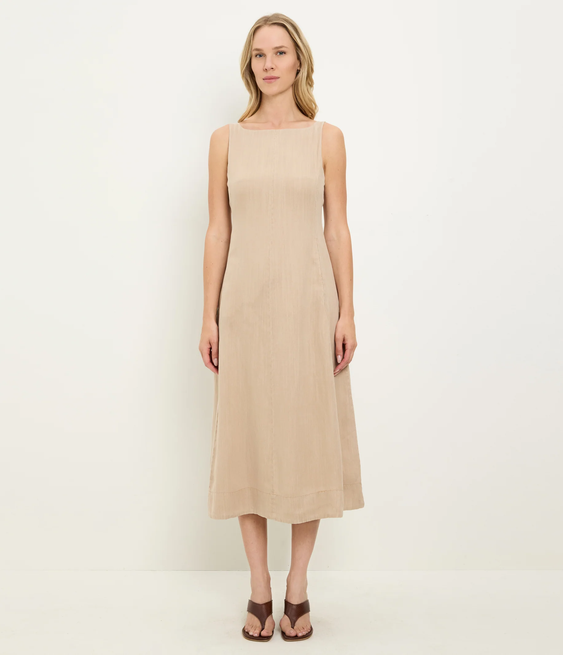 Palmira Linen Midi Dress - Image 8