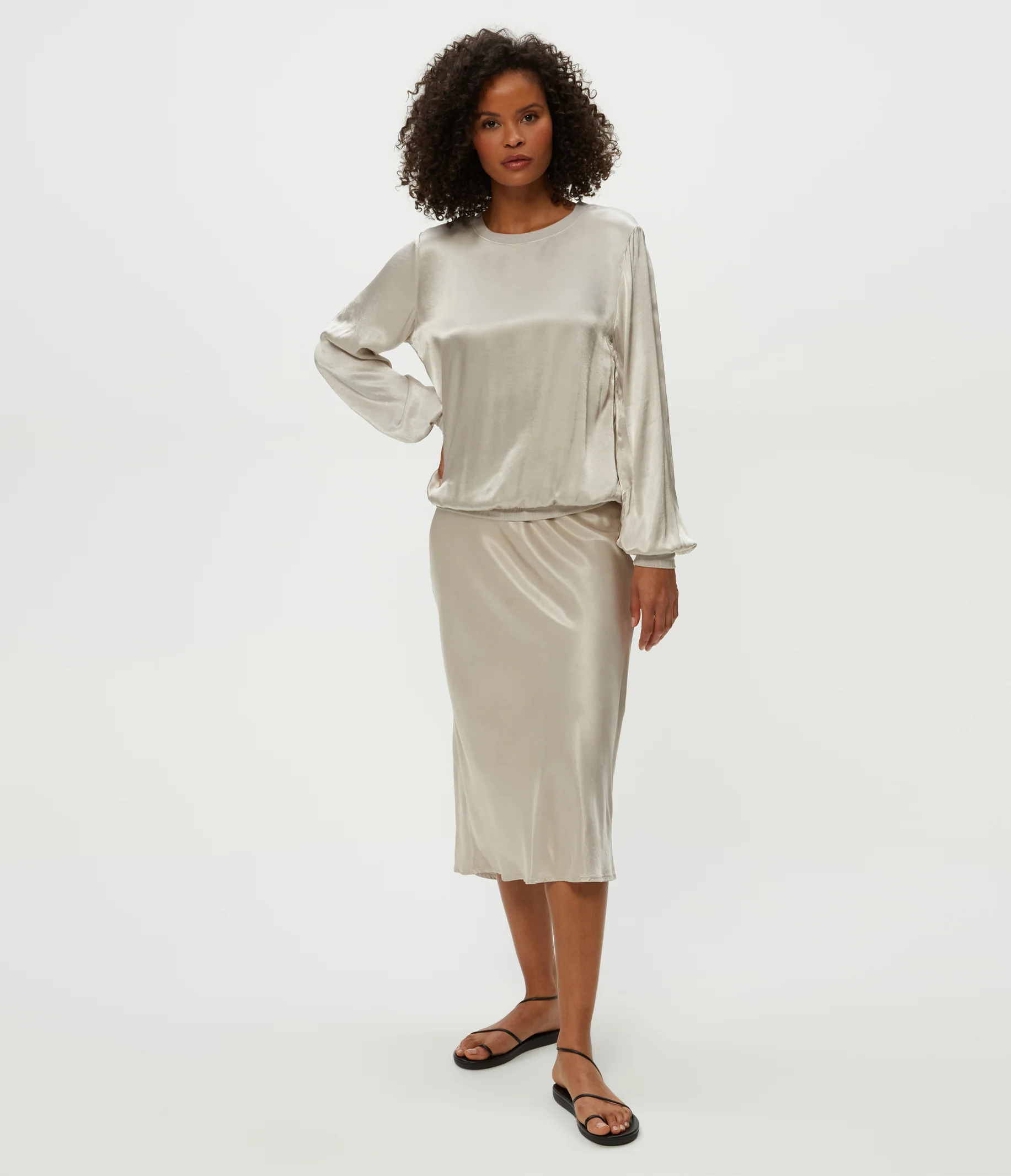 Leila Bias Midi Skirt - Image 22