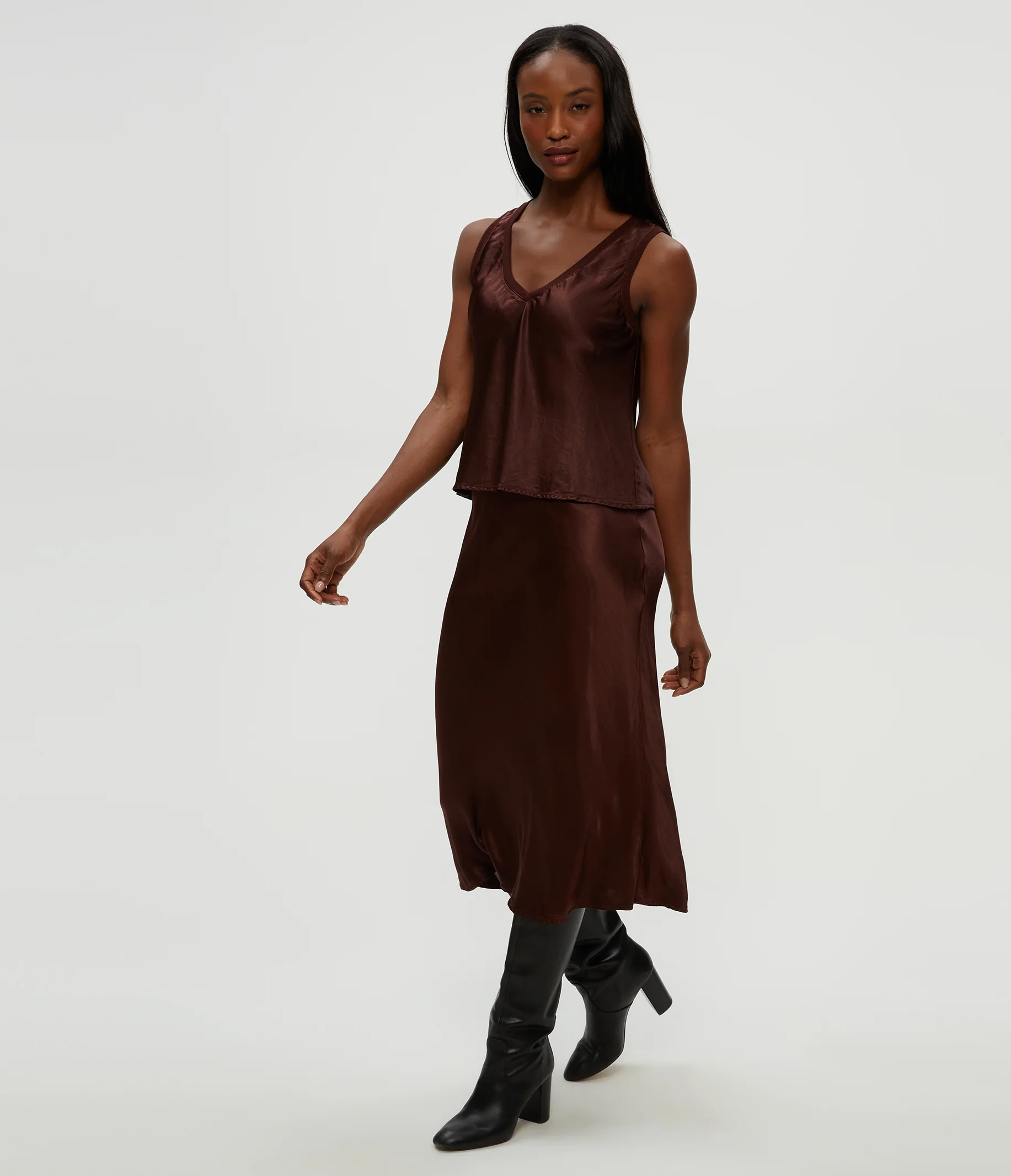 Leila Bias Midi Skirt - Image 100