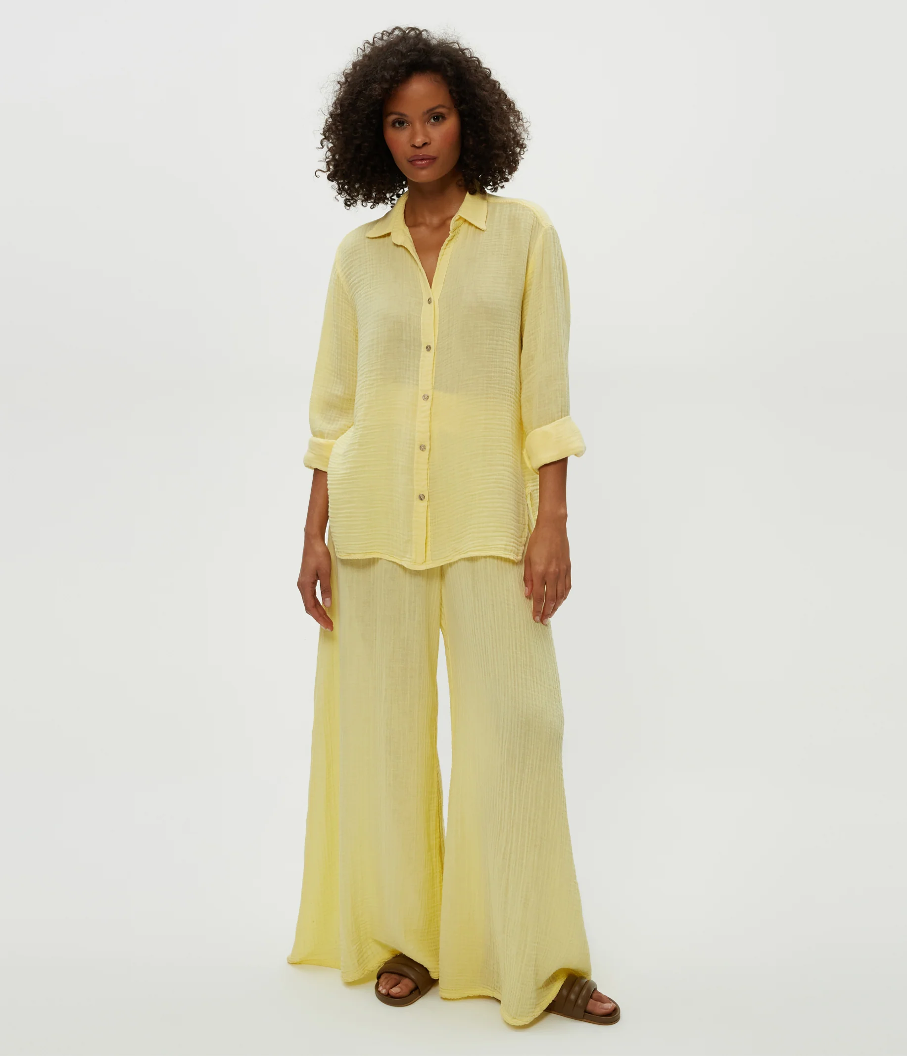 Leo Gauze Button Down Shirt - Image 31