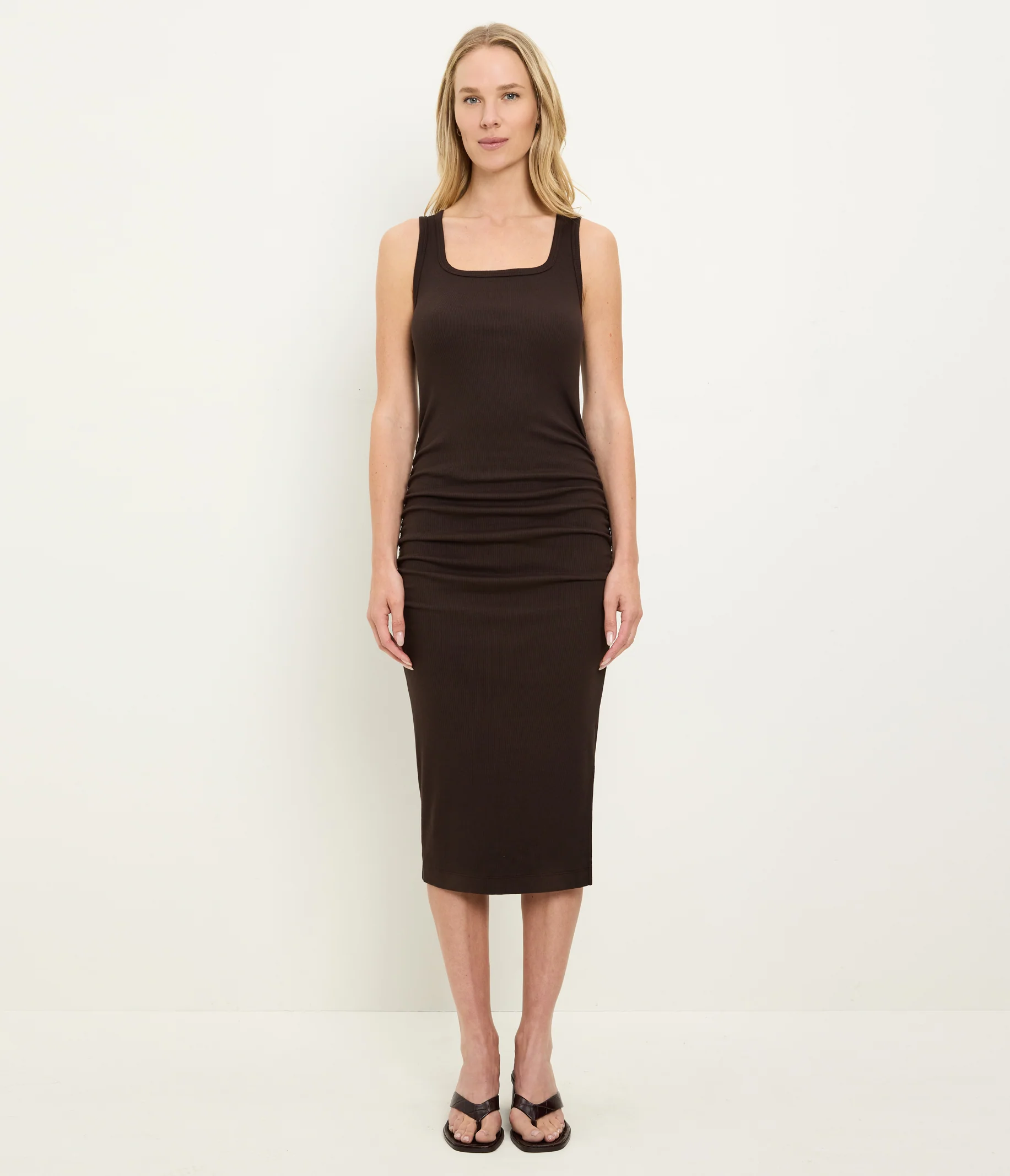 Petite Square Neck Midi Dress - Image 8