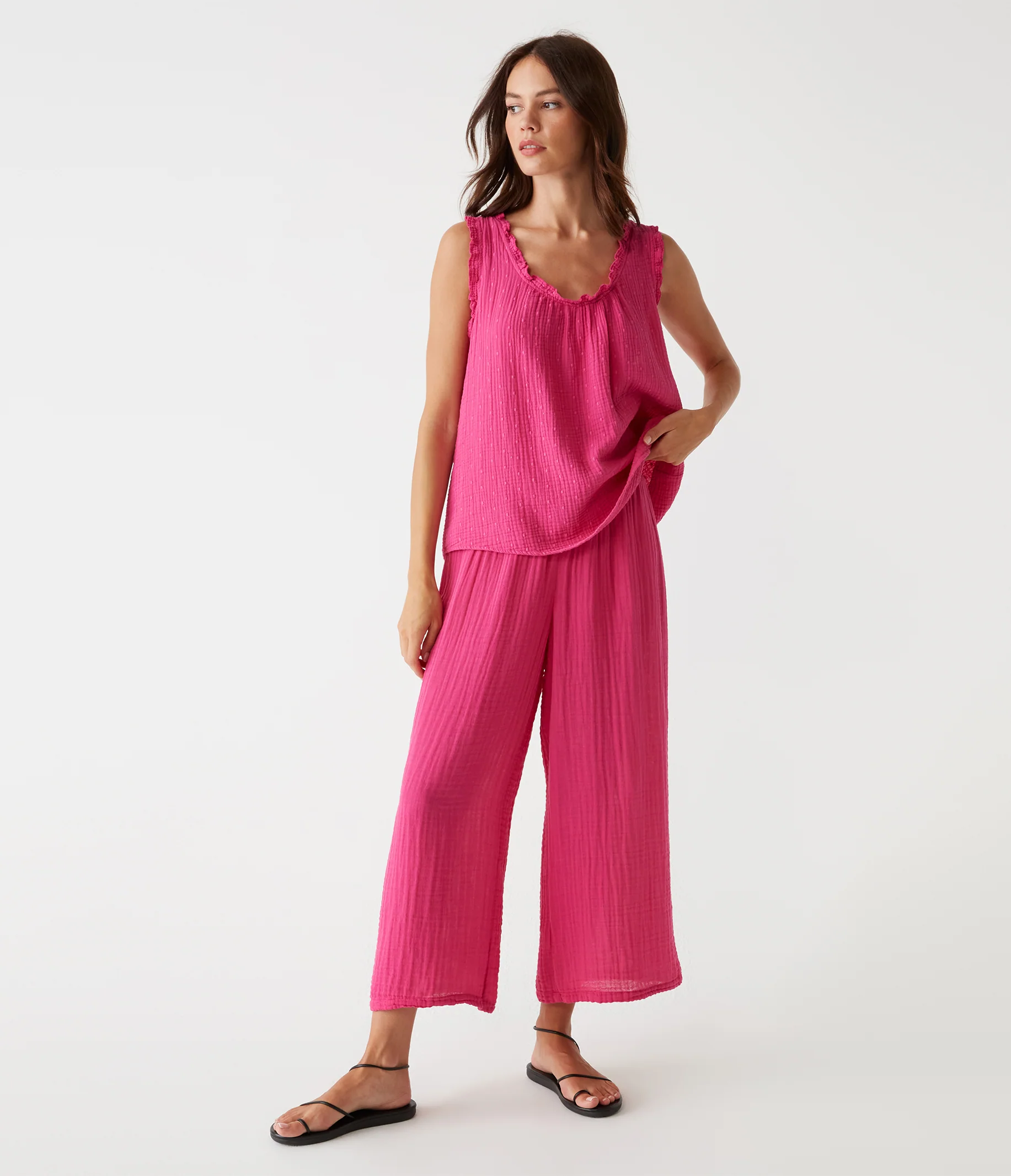 Medina Cropped Gauze Pant - Image 28