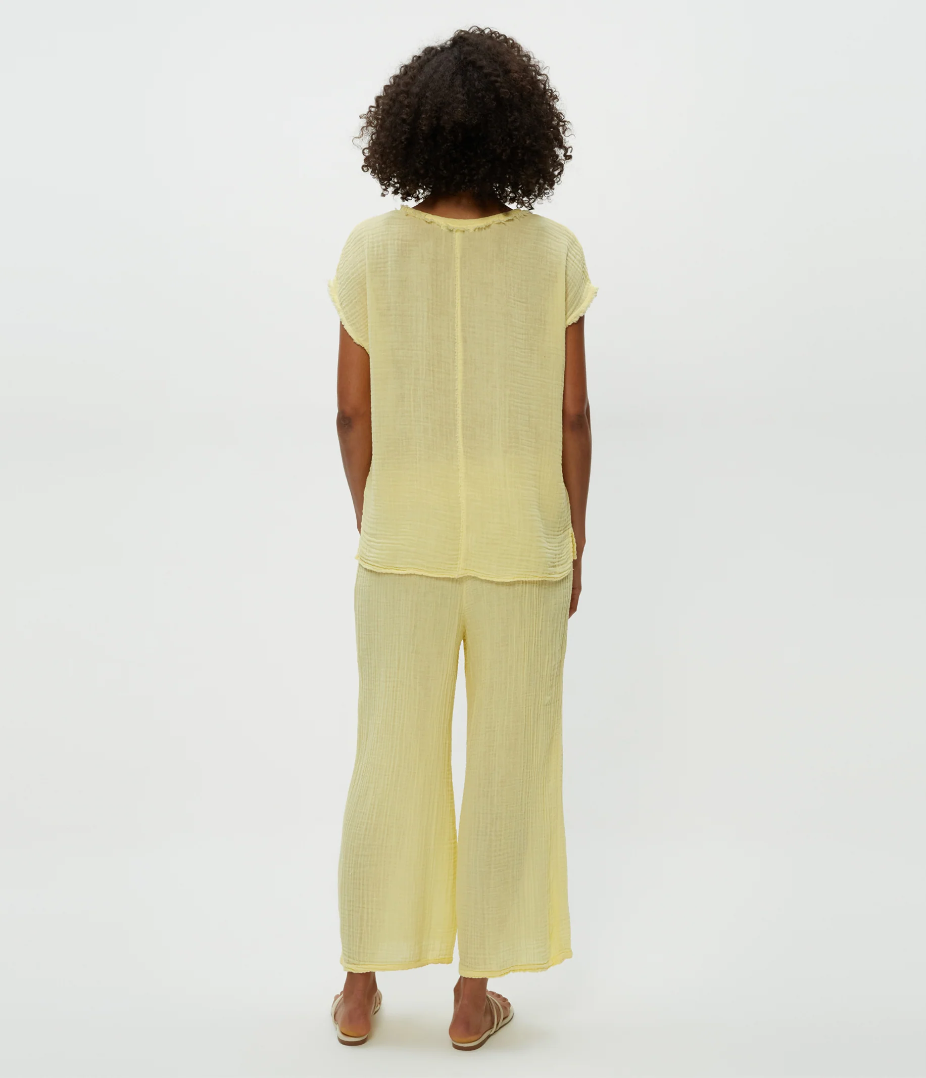 Medina Cropped Gauze Pant - Image 35