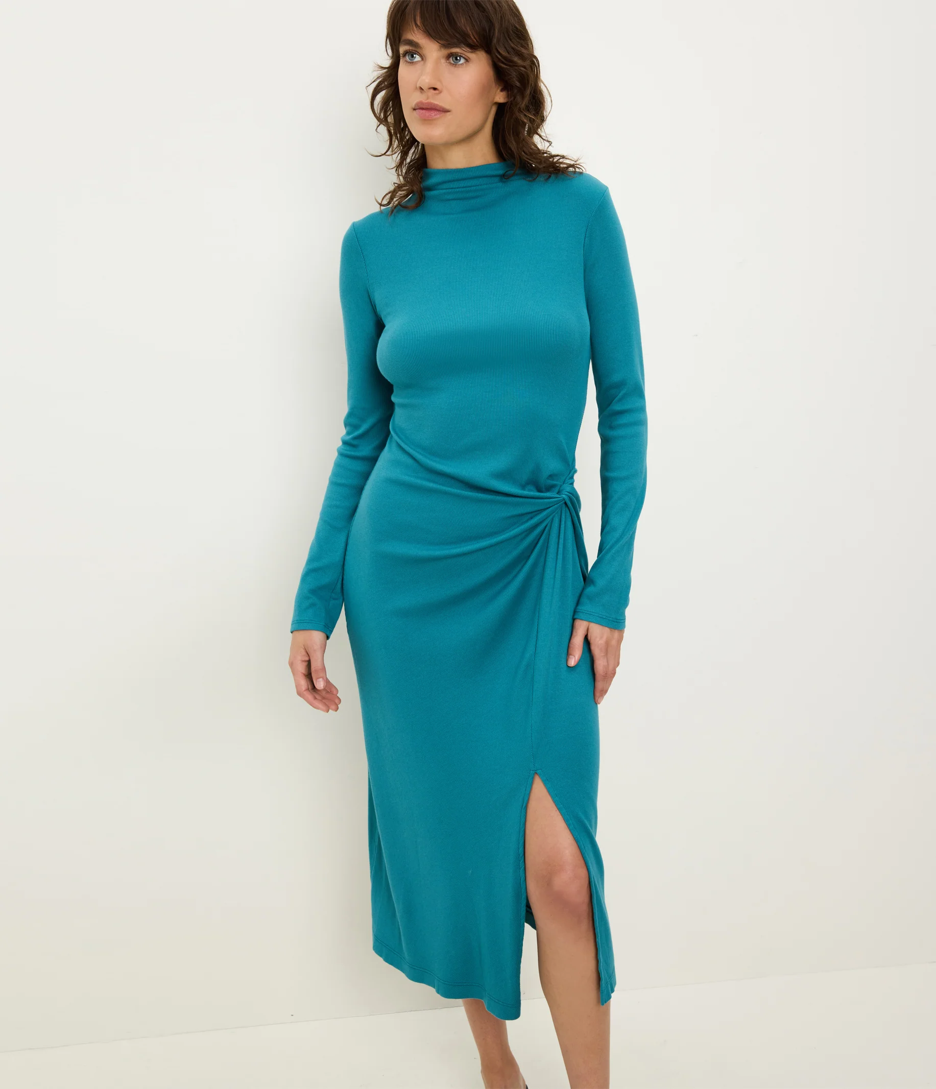 Petite Tish Mock Neck Midi Dress - Image 11