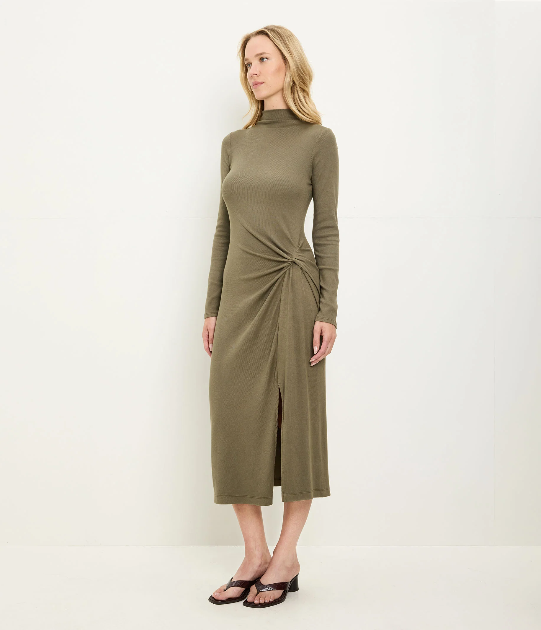 Petite Tish Mock Neck Midi Dress - Image 19