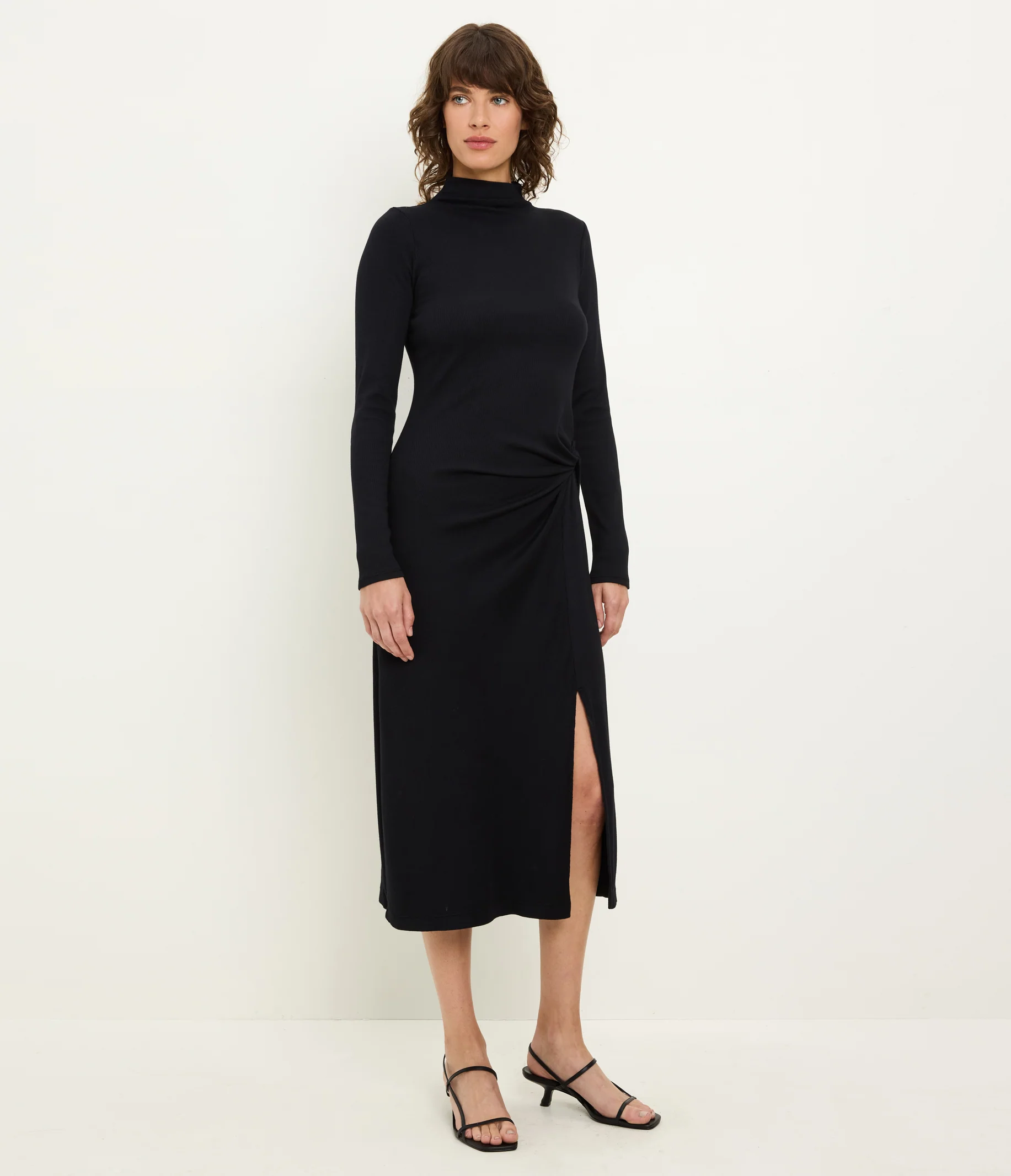 Petite Tish Mock Neck Midi Dress - Image 4