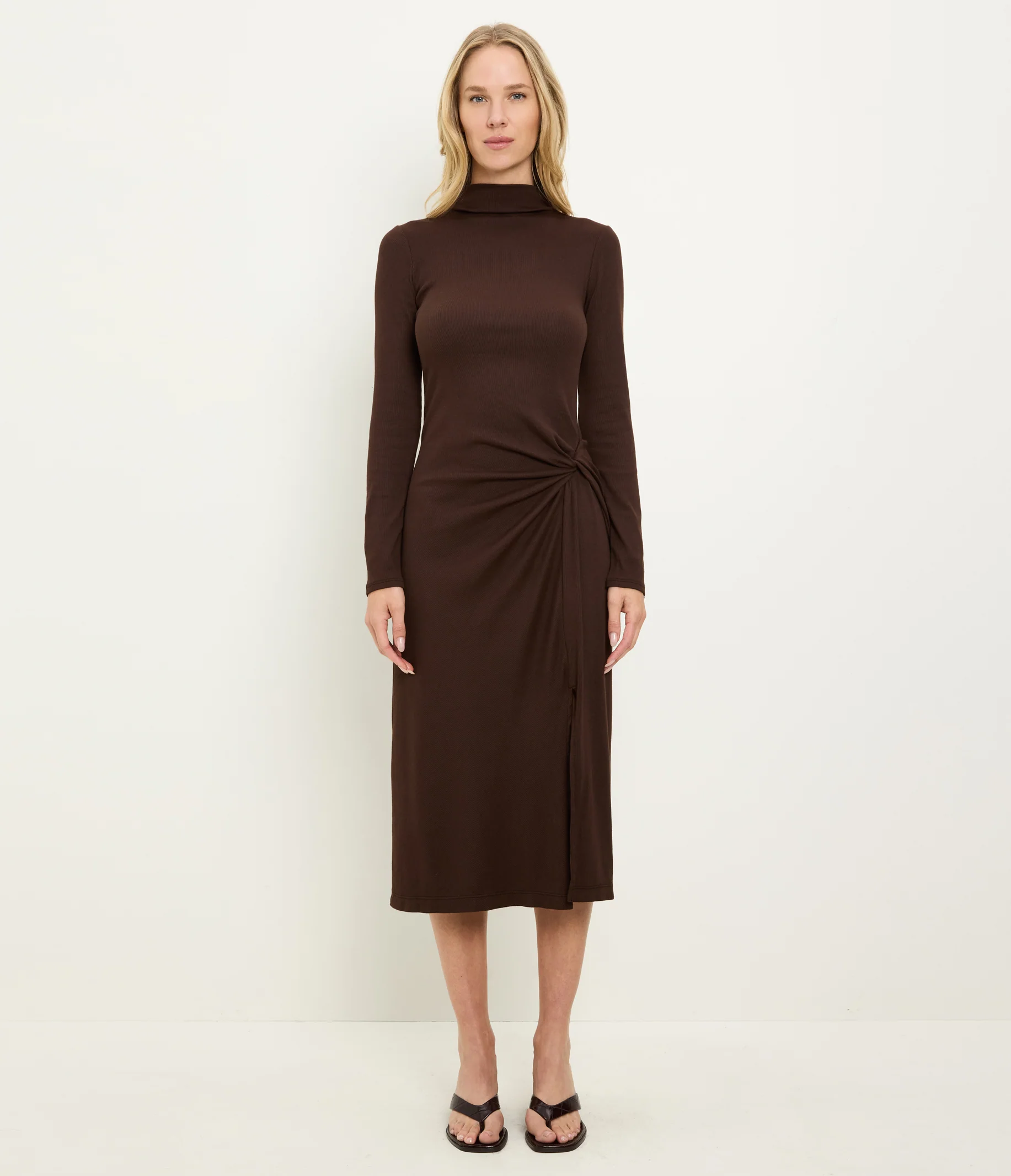Petite Tish Mock Neck Midi Dress - Image 8