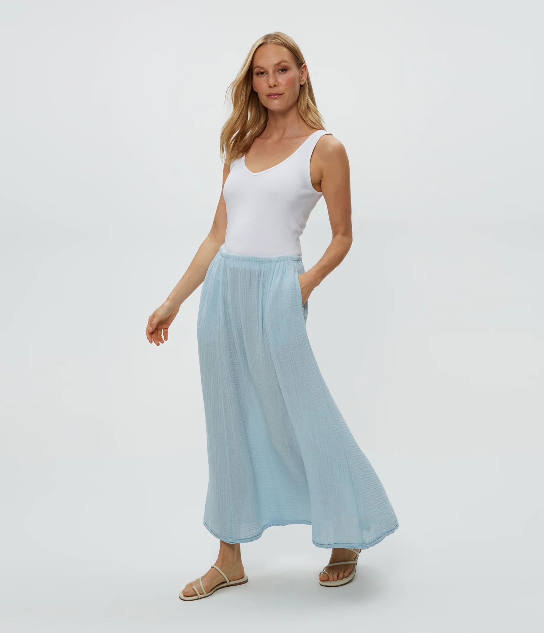 Phoebe Gauze Maxi Skirt - Image 15