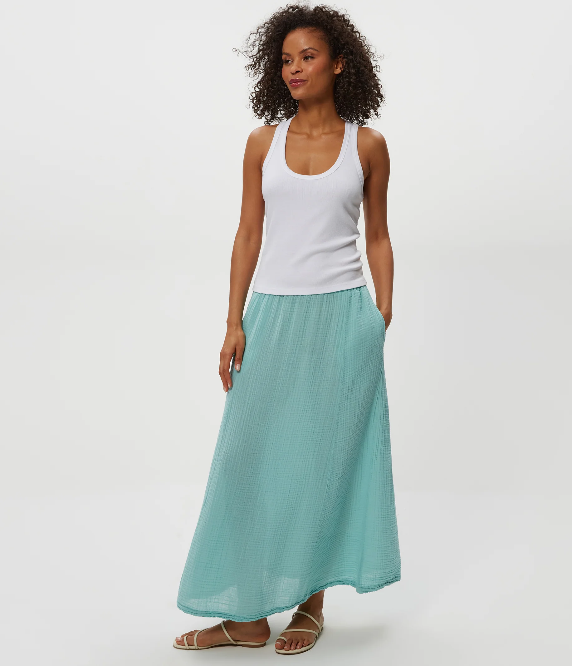 Phoebe Gauze Maxi Skirt - Image 34