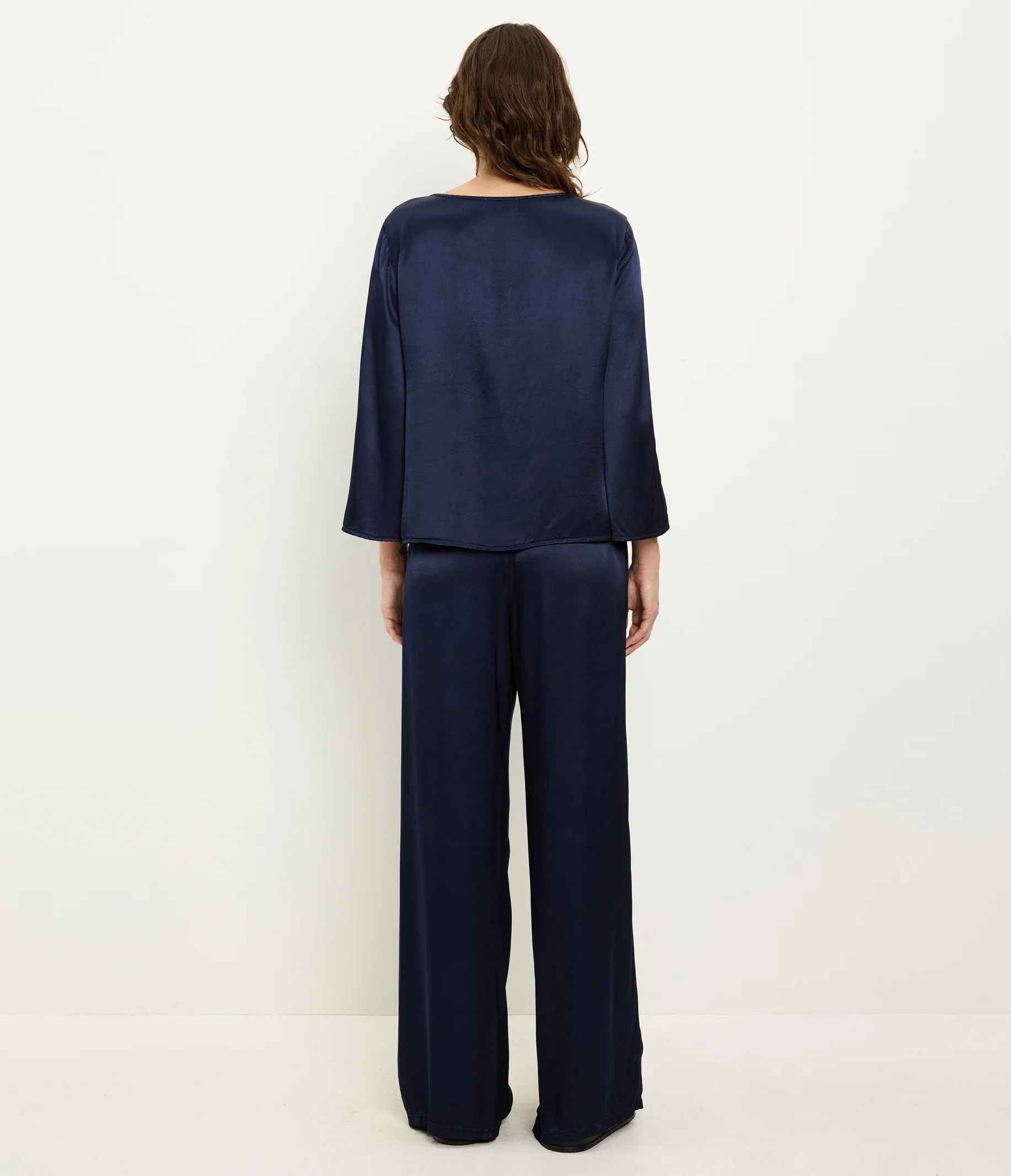 Rachelle Satin Boat Neck Top - Image 5