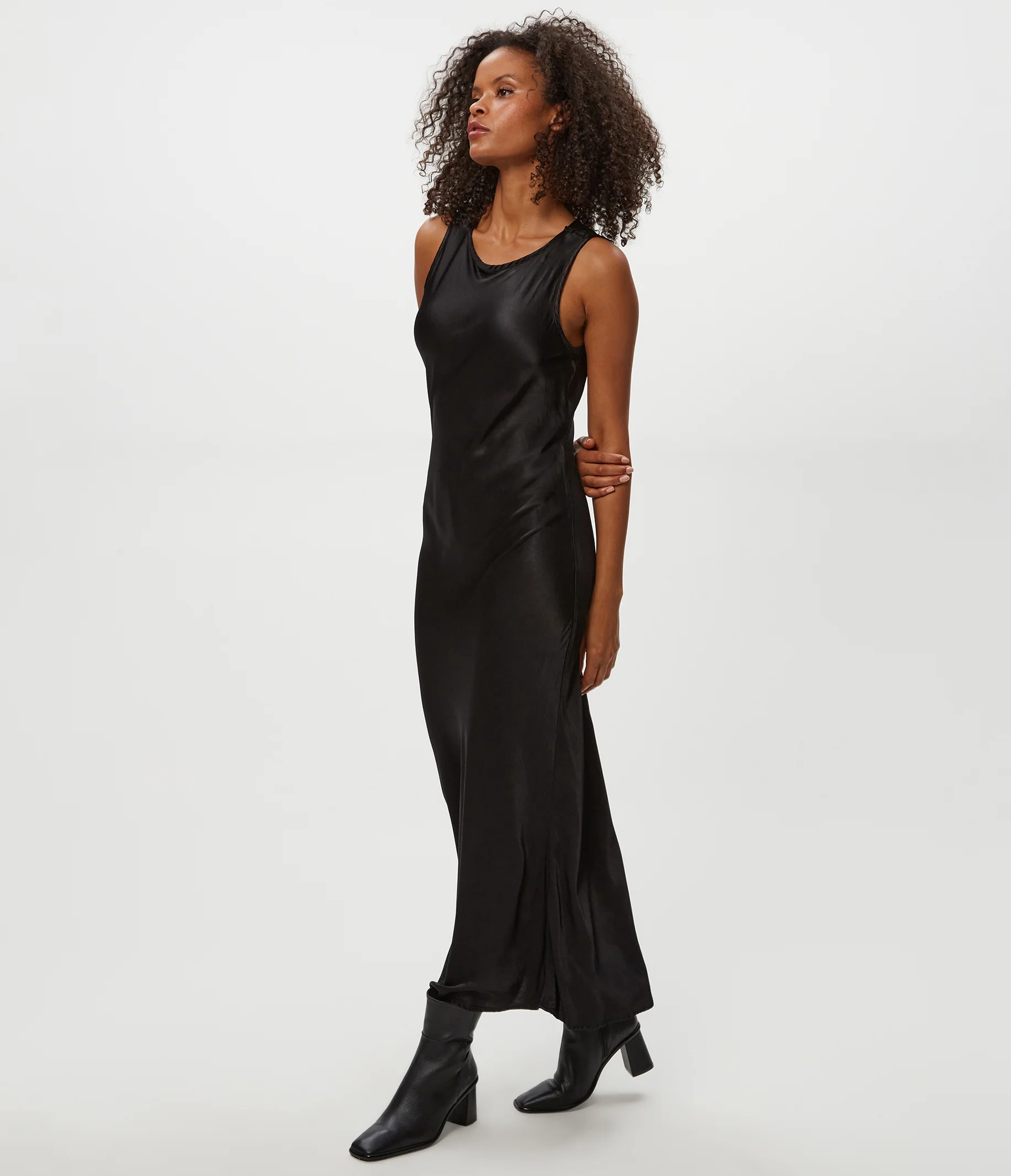 Racine Satin Maxi Dress - Image 10