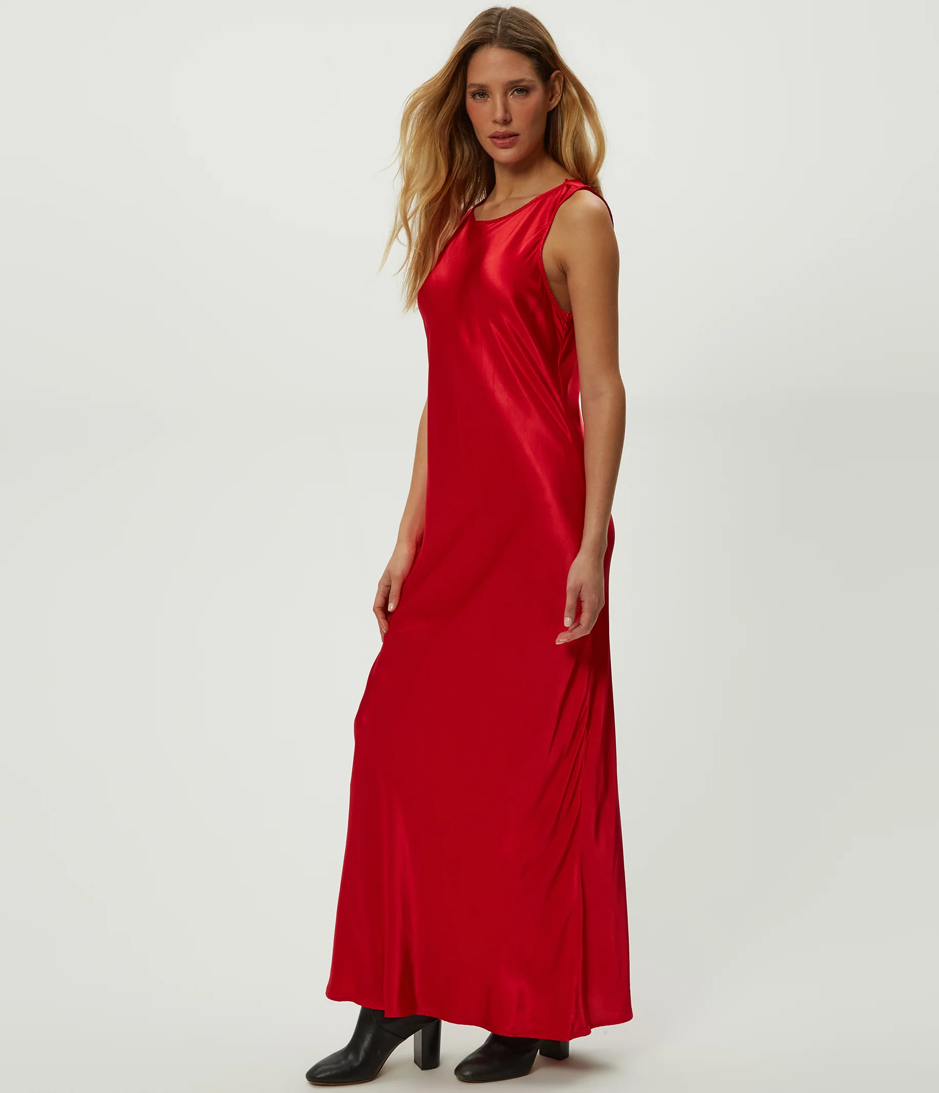 Racine Satin Maxi Dress - Image 3