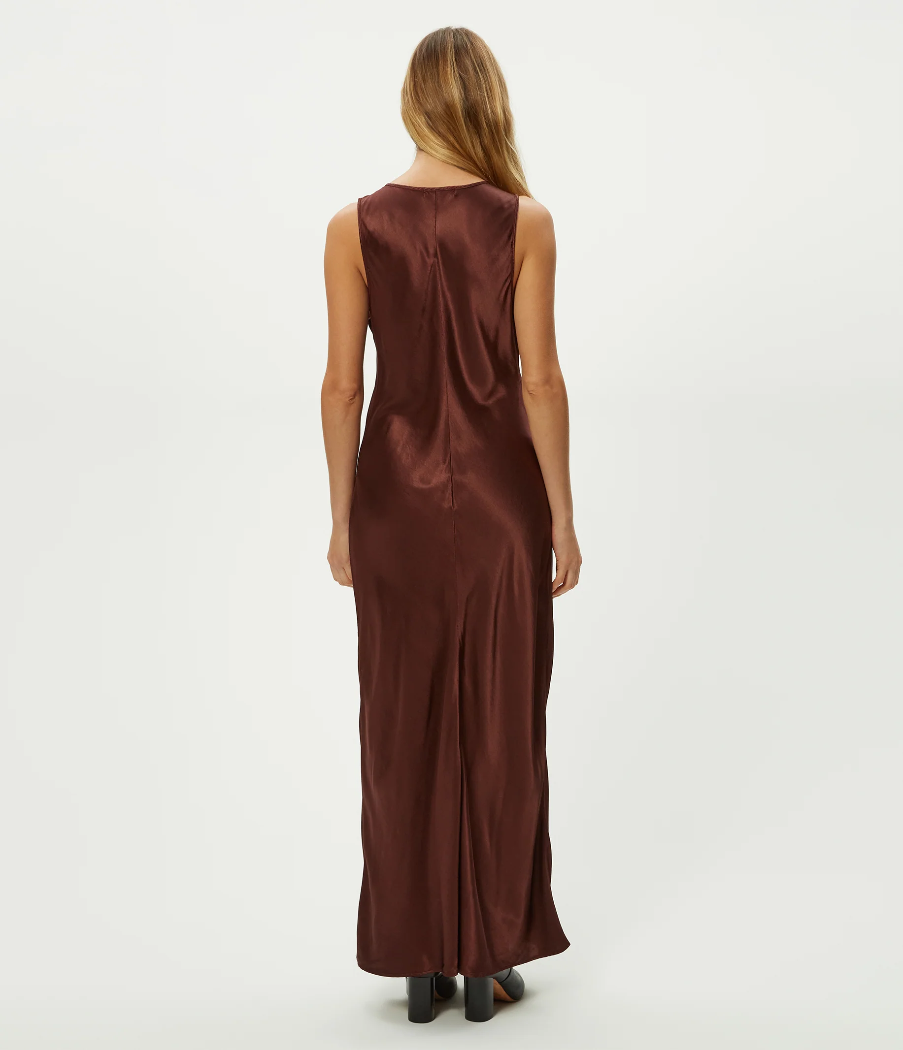 Racine Satin Maxi Dress - Image 8