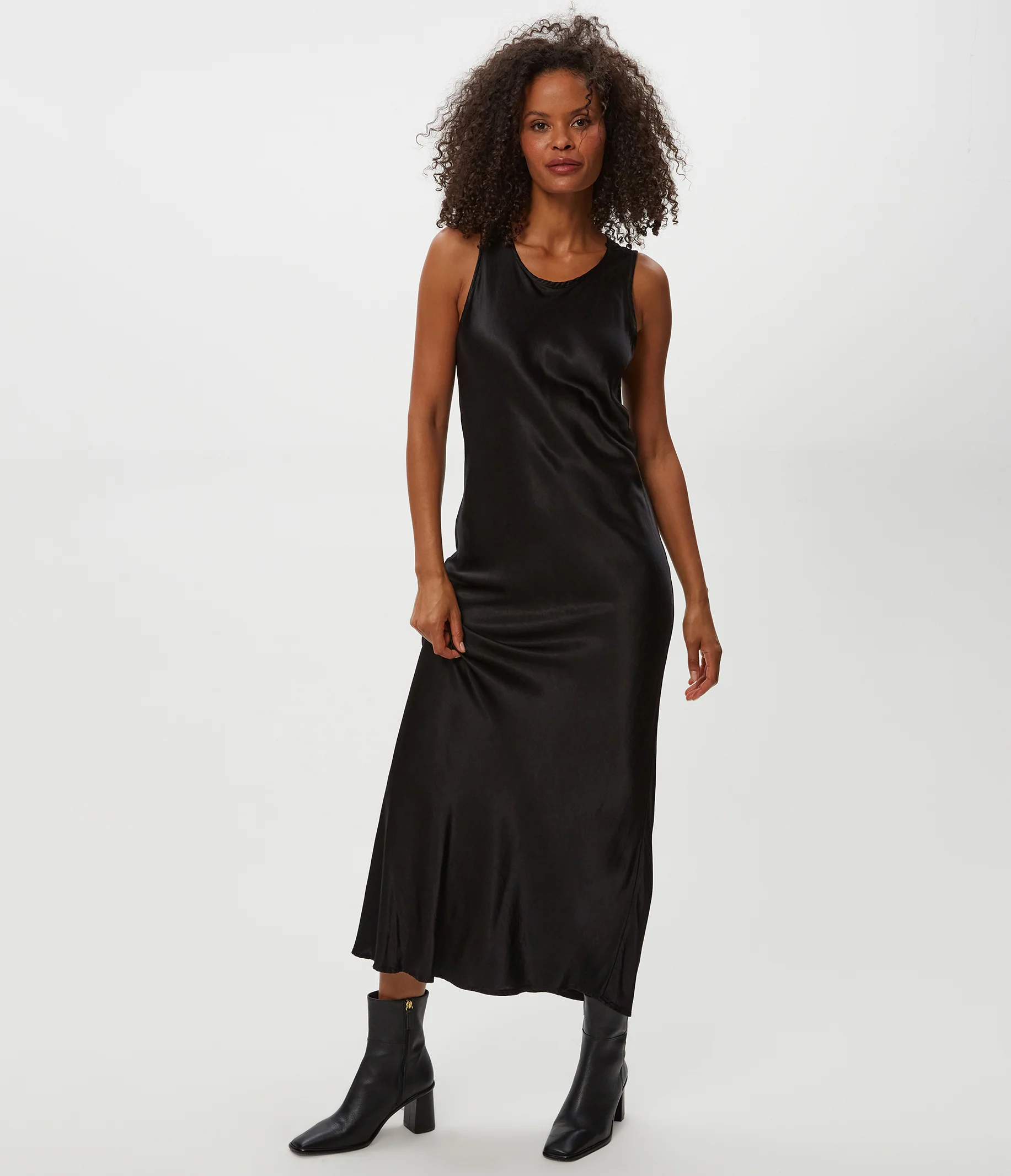 Racine Satin Maxi Dress - Image 9