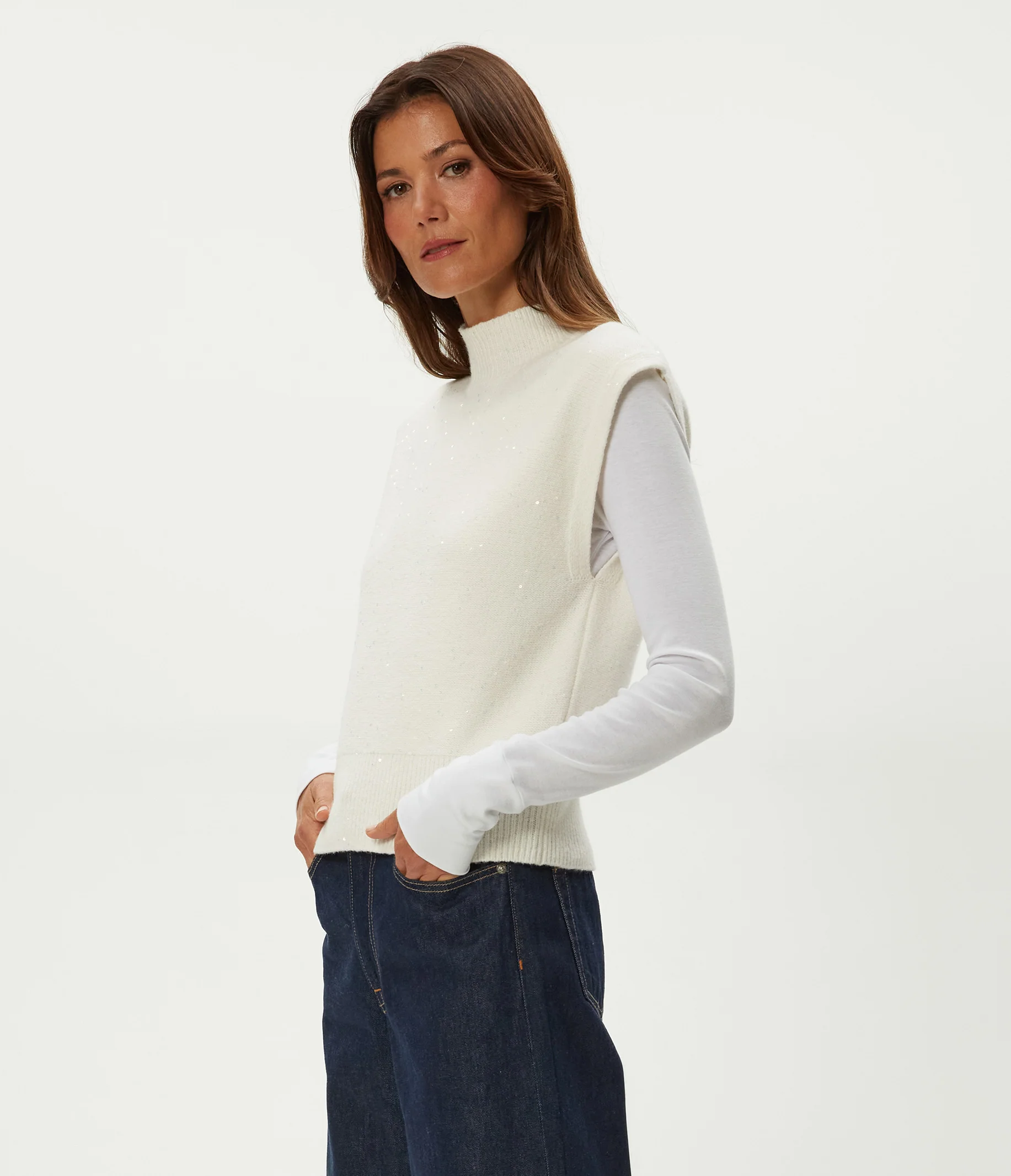 Raina Mock Neck Sweater - Image 3