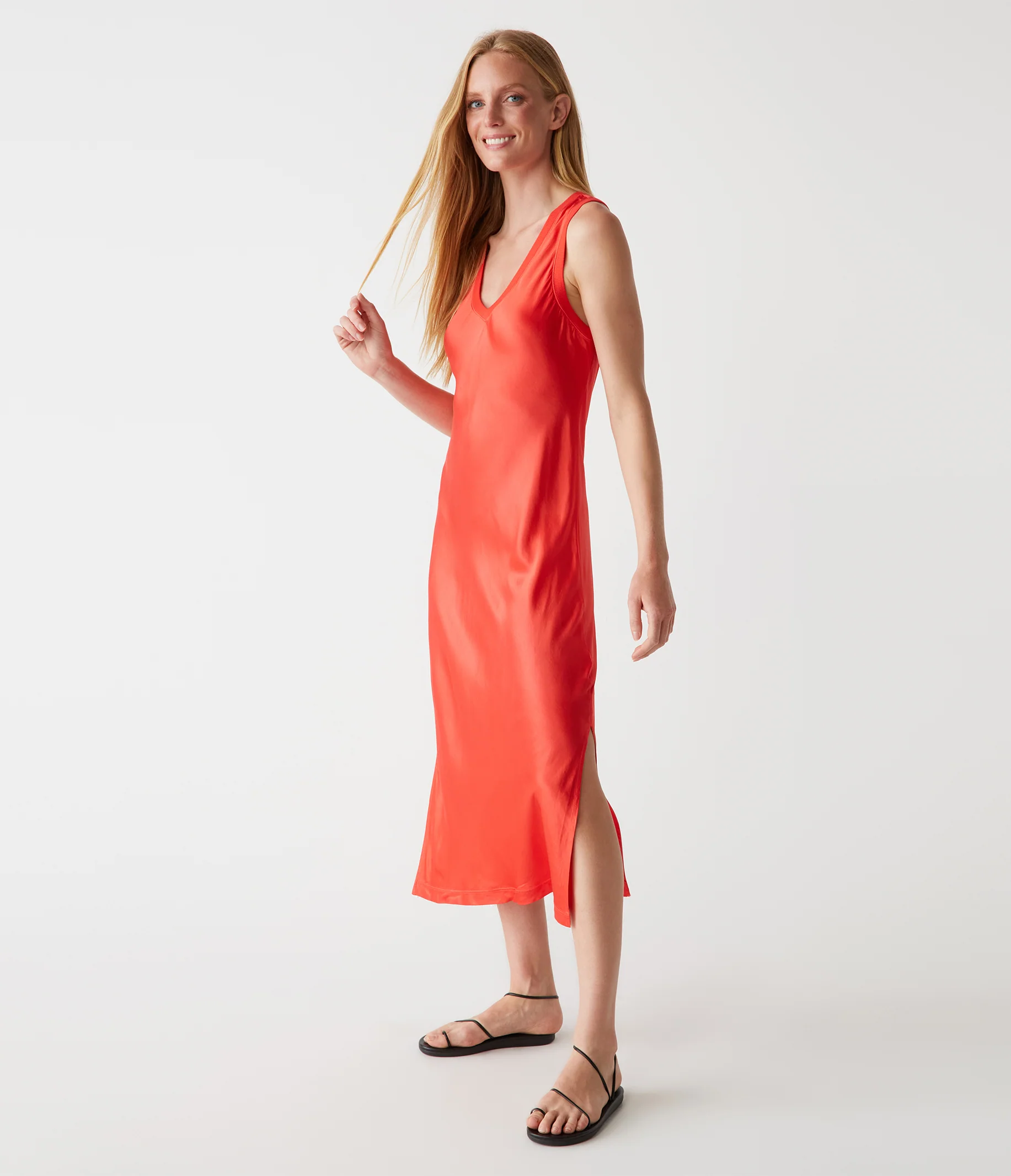 Randi Satin Midi Dress - Image 18