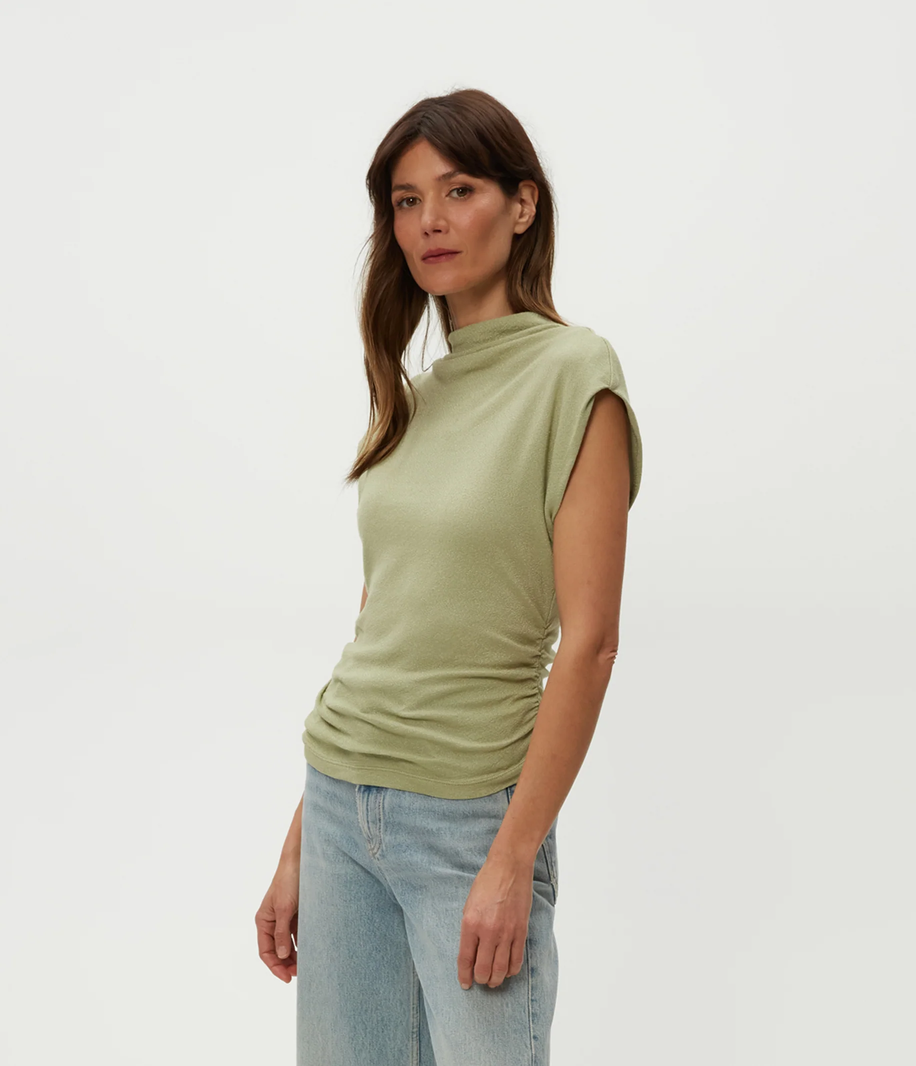 Reese Shine Power Shoulder Top - Image 11
