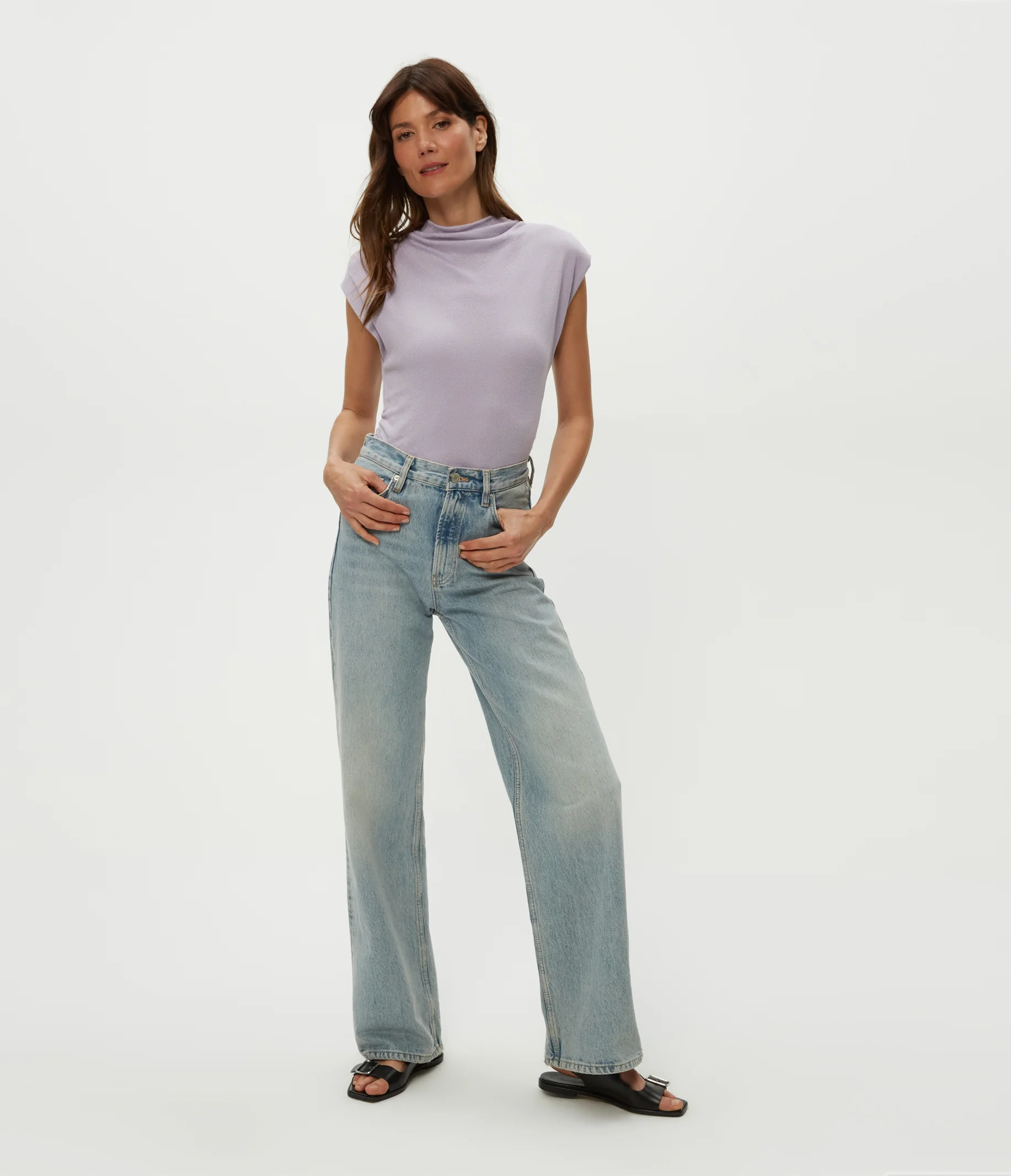 Reese Shine Power Shoulder Top - Image 14