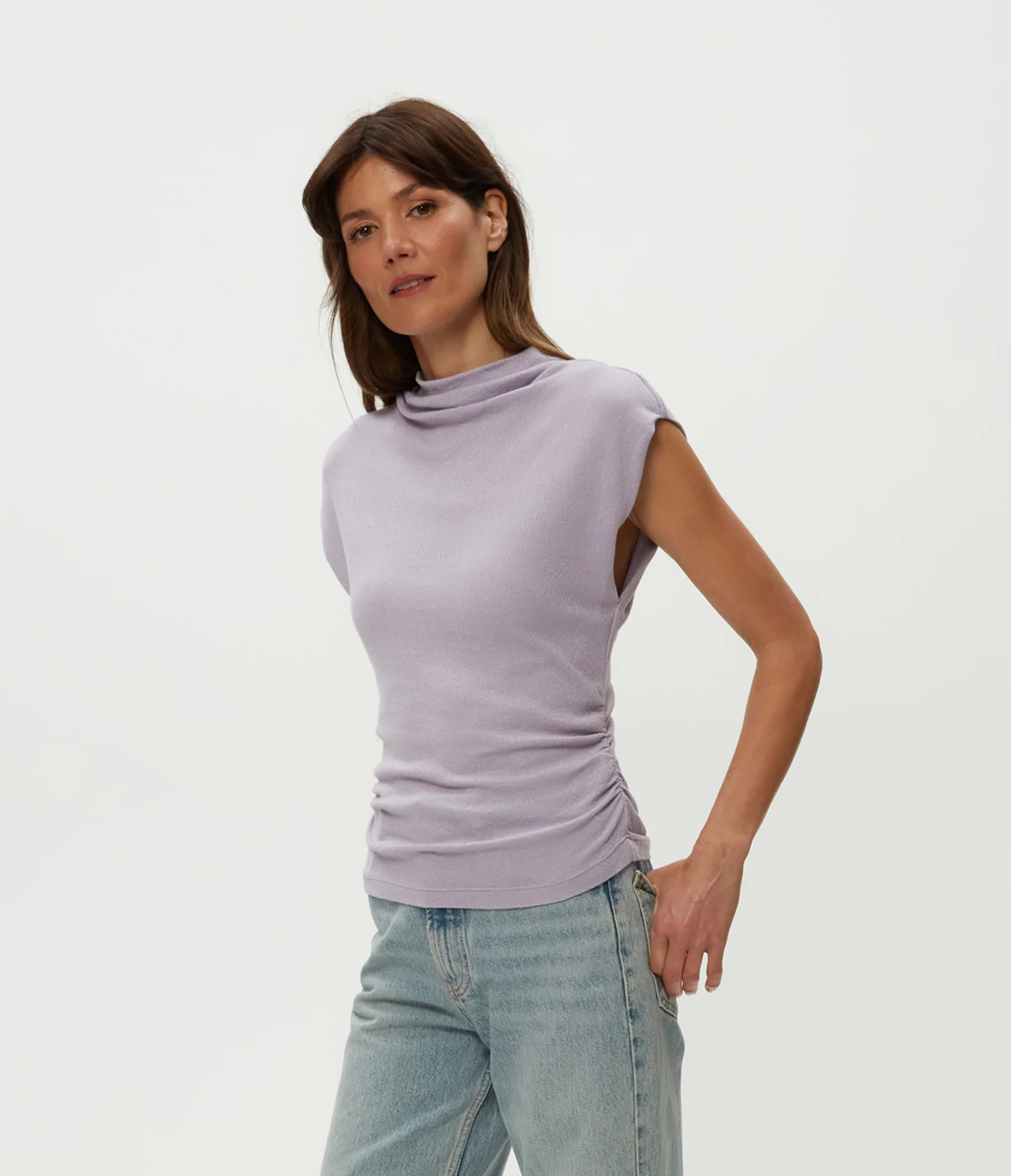 Reese Shine Power Shoulder Top - Image 15